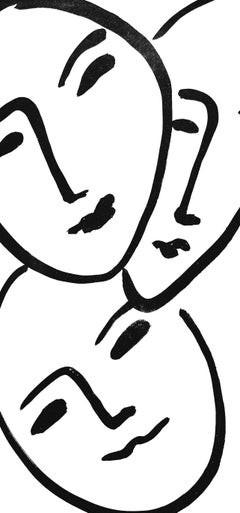 Henri Matisse, Three Heads. To Friendship, from Apollinaire, 1952