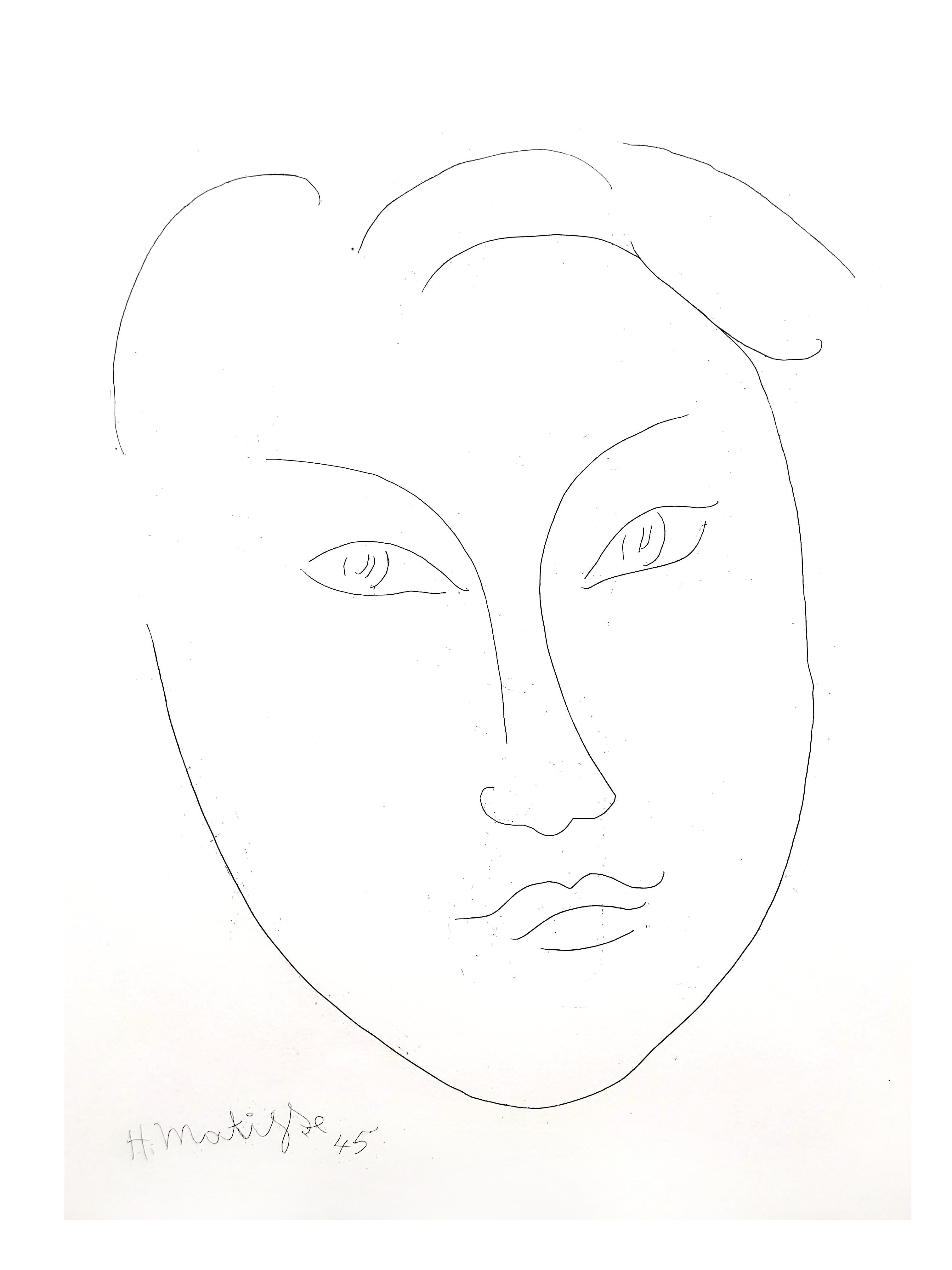 Henri Matisse - Young Man - Original Etching 5