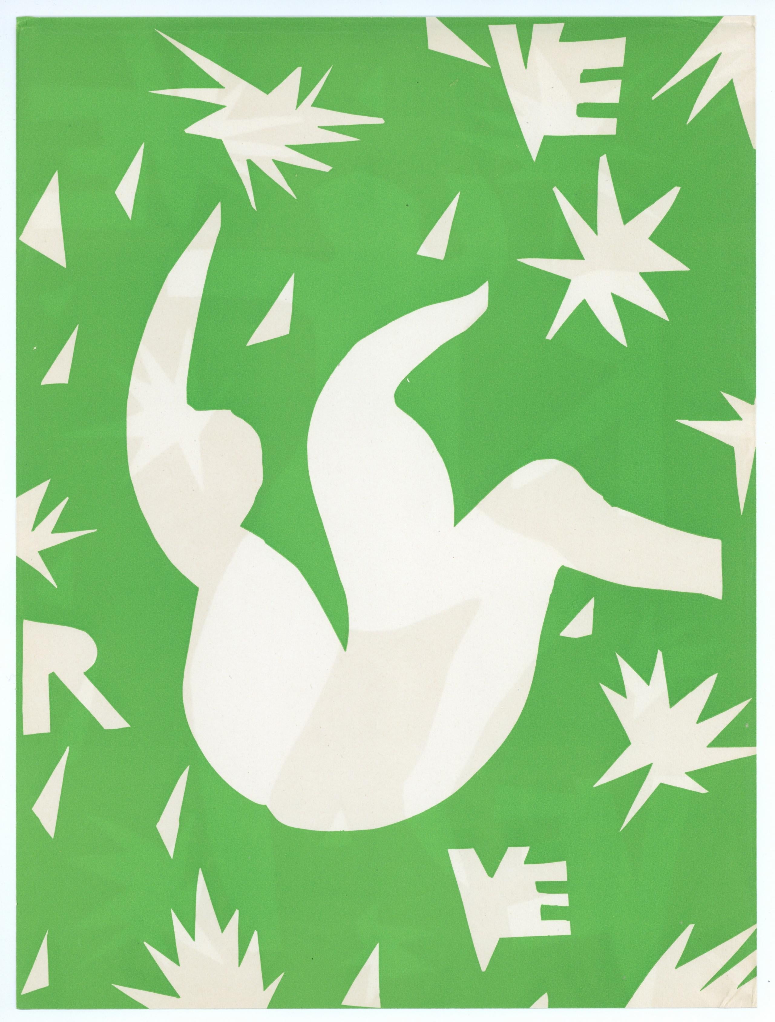 Lithograph on vélin des Papeteries du Marais paper. Paper Size: 14 x 10.25 inches. Inscription: Unsigned and unnumbered, as issued. Catalogue raisonné reference: Matisse, Henri, et al. Henri Matisse: Catalogue Raisonné de L’oeuvre Gravé Établi Avec