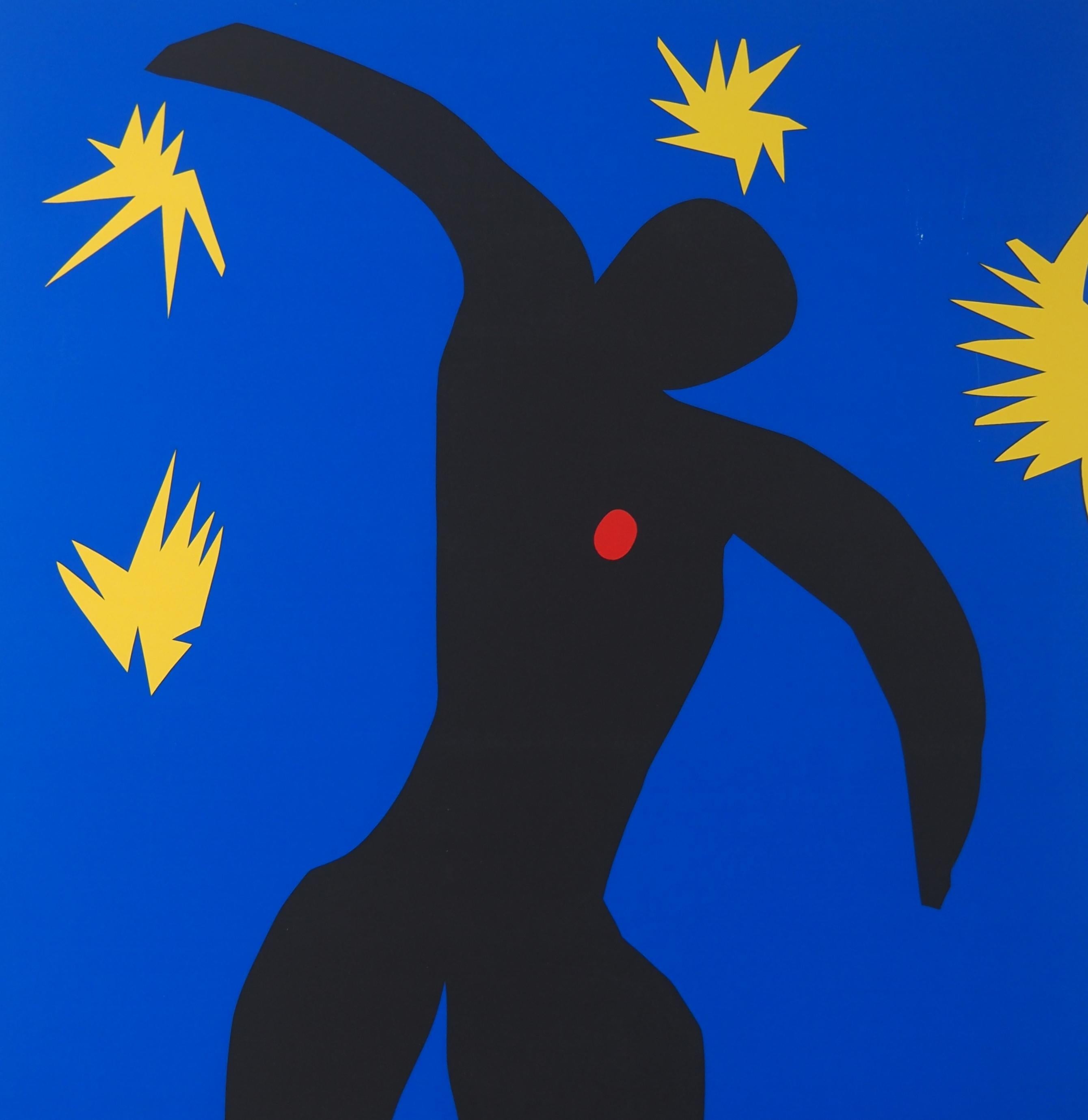 Henri Matisse (1869-1954) (after)
Icarus

Screen print
Not signed
On heavy paper 99 x 70 cm (c. 40 x 28 in)

Excellent condition