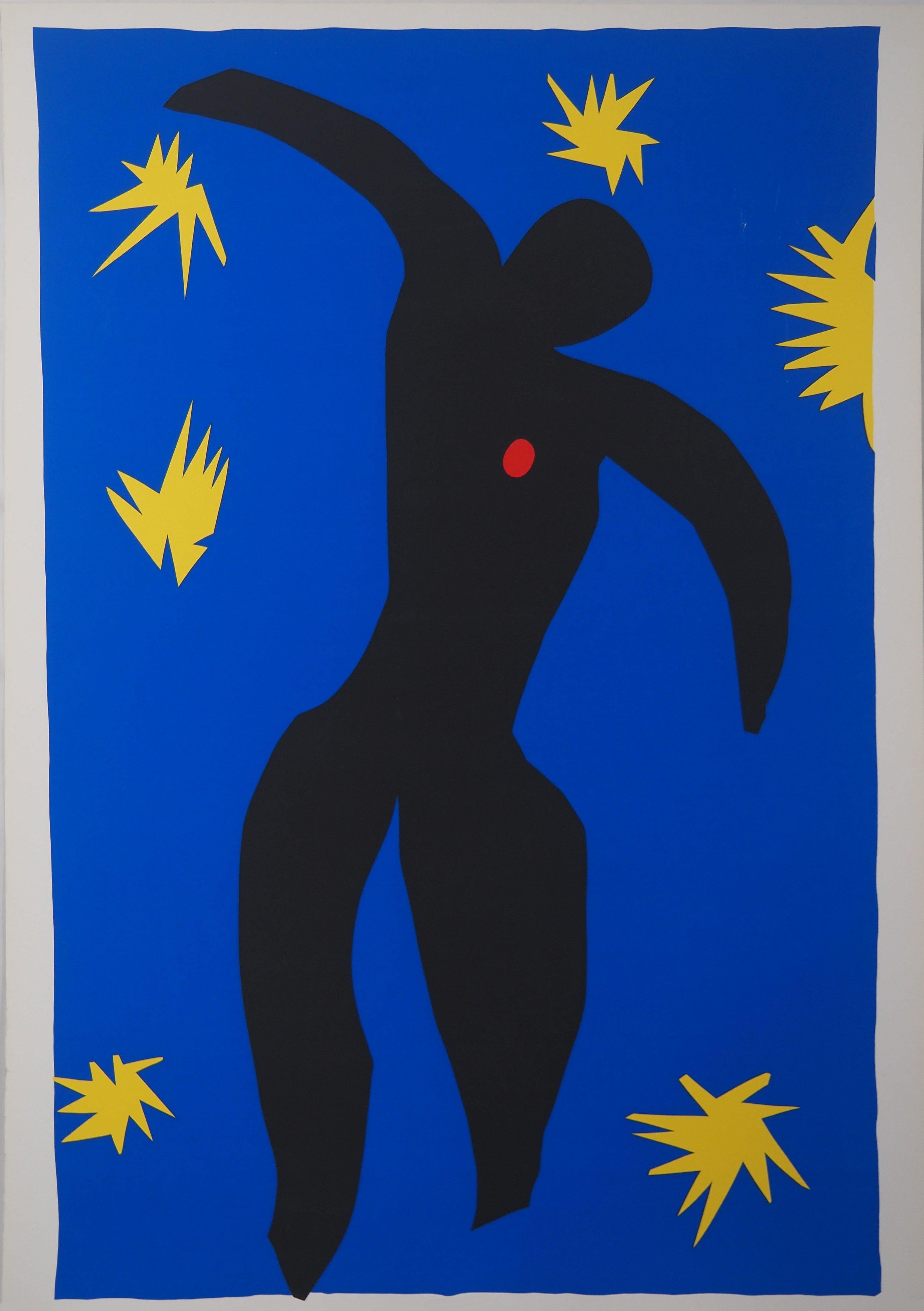 Henri Matisse Figurative Print - Icarus in the Stars - Screen Print