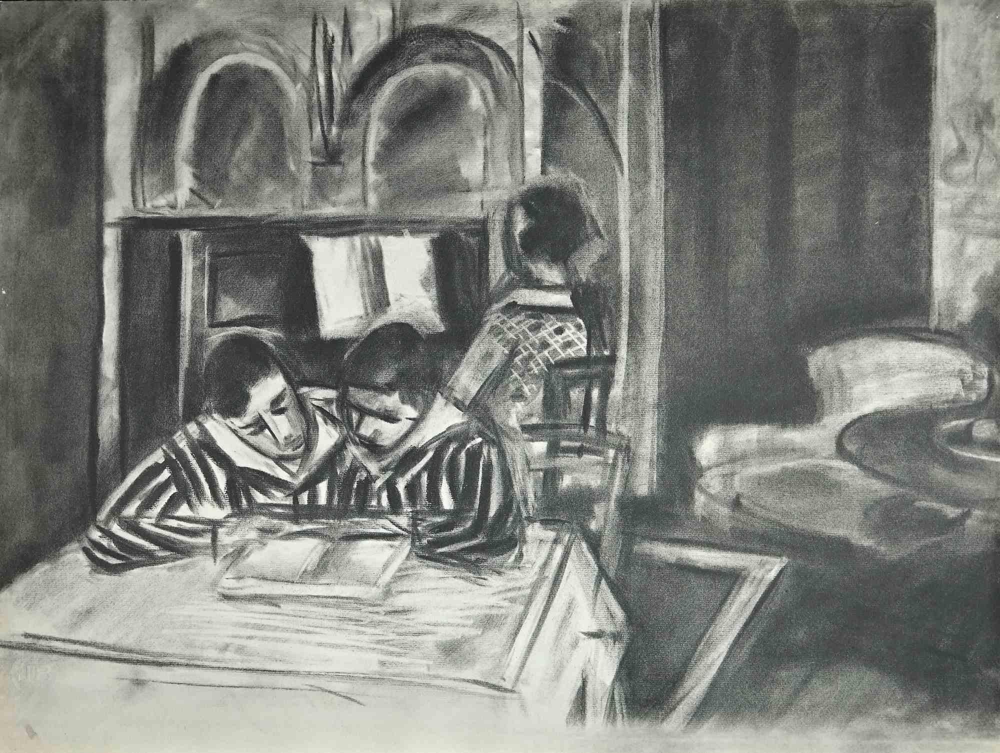 Scène d'intérieur - Impression phototype vintage d'après Henri Matisse - 1933