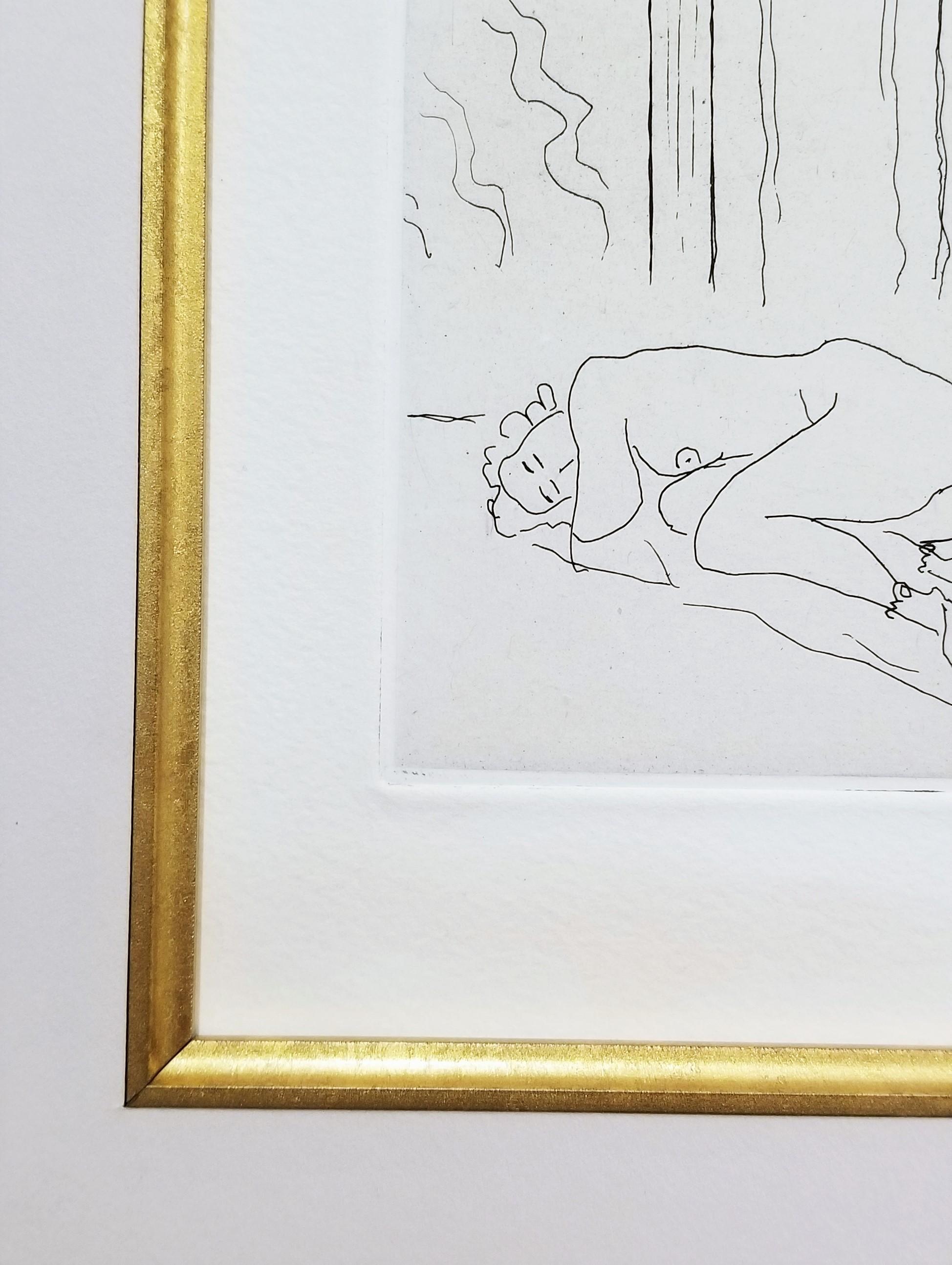 Figure endormie dans un intérieur (Interieur mit schlafender Figur) /// Matisse  im Angebot 5