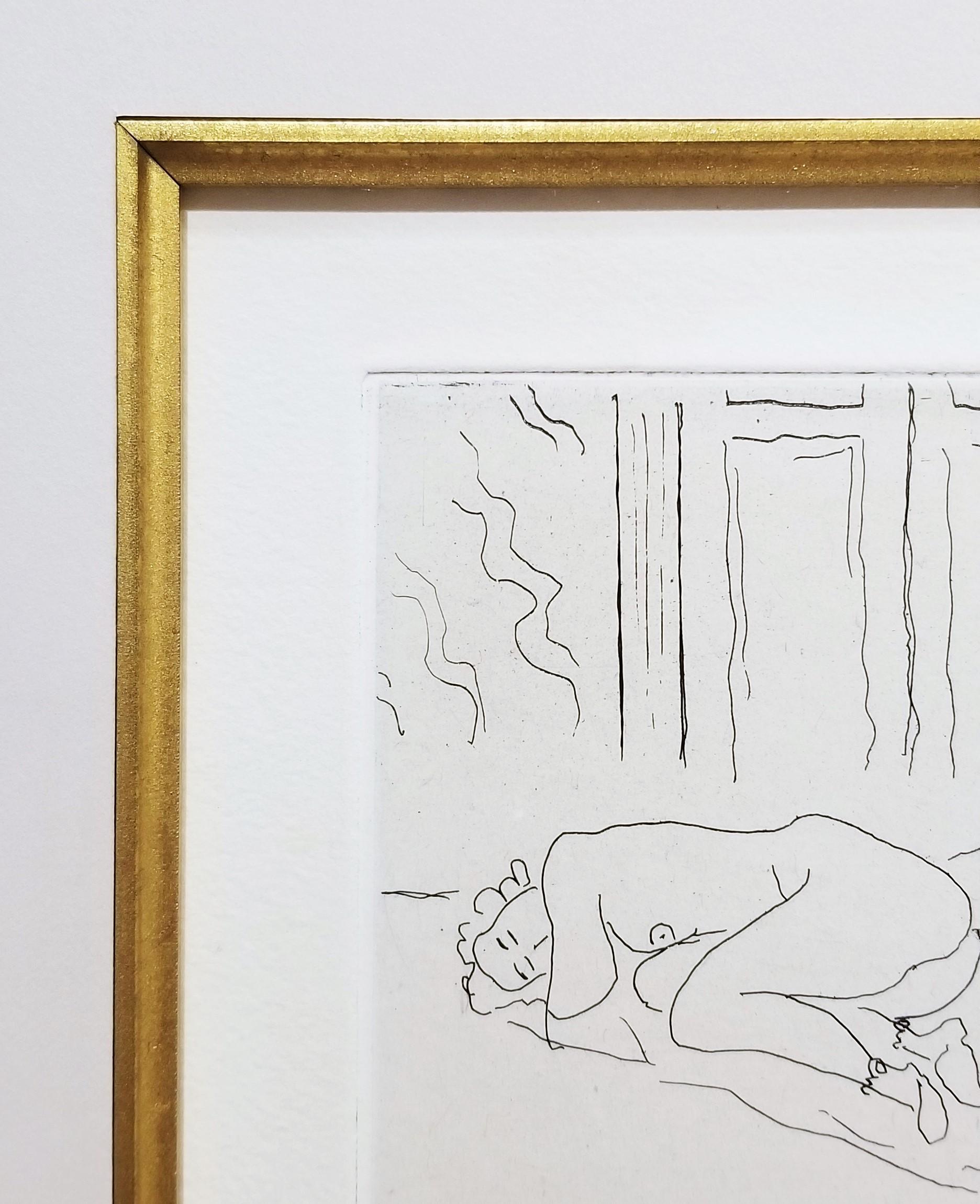 Figure endormie dans un intérieur (Interieur mit schlafender Figur) /// Matisse  im Angebot 6