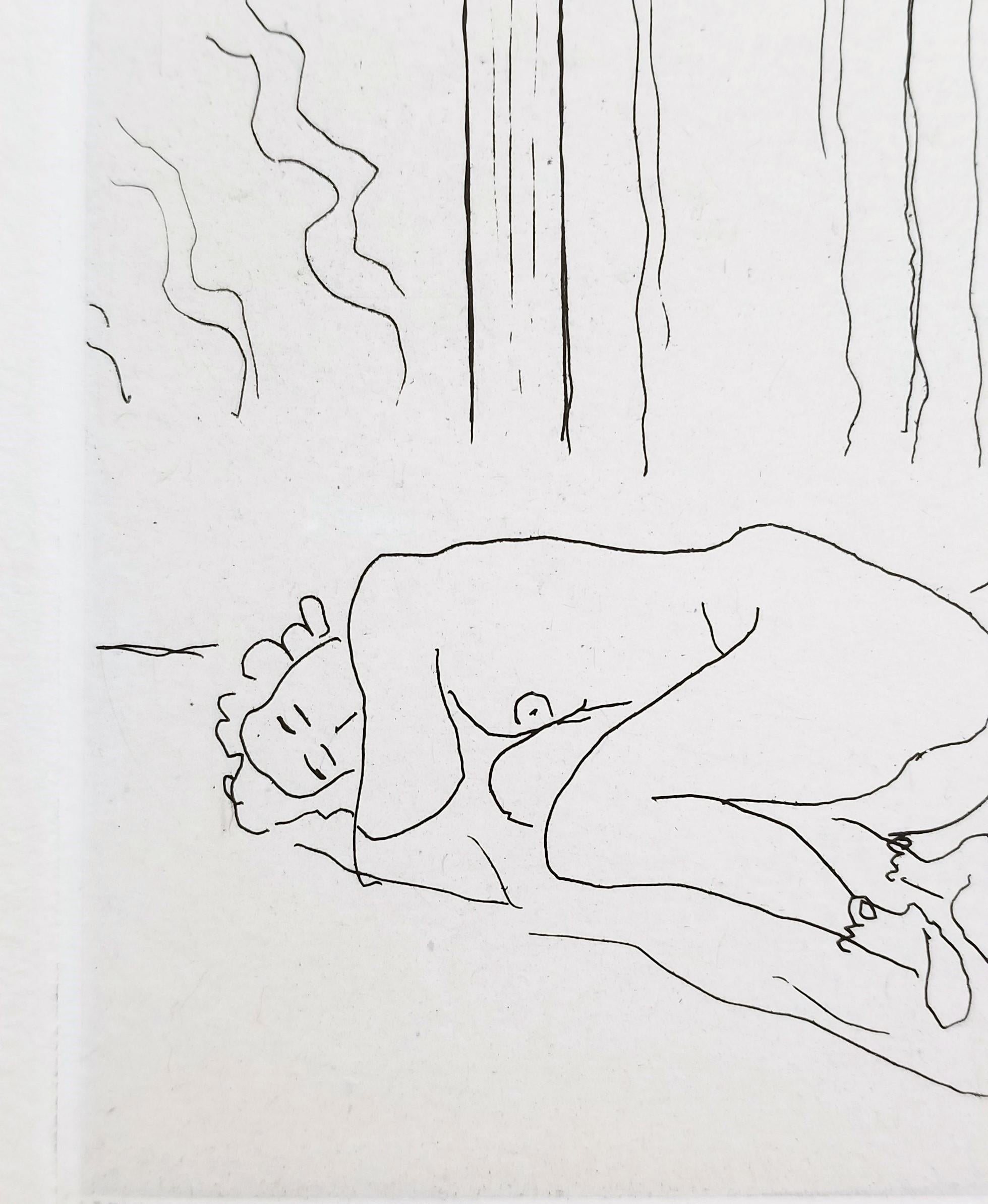 Figure endormie dans un intérieur (Interieur mit schlafender Figur) /// Matisse  im Angebot 9
