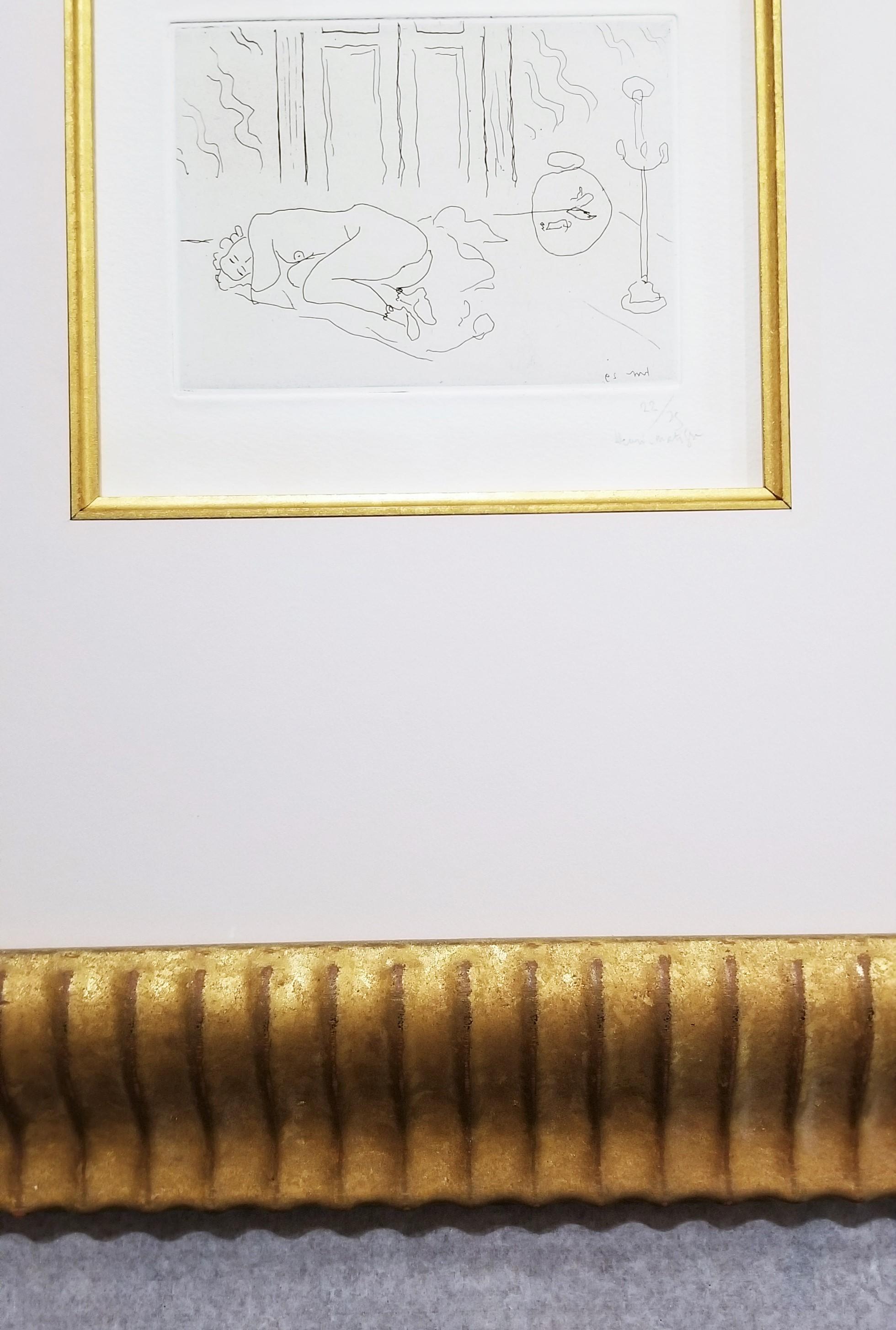 Figure endormie dans un intérieur (Interieur mit schlafender Figur) /// Matisse  im Angebot 3