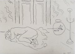 Interior with Sleeping Figure (Figure endormie dans un intérieur)