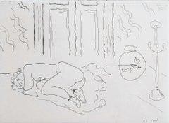 Figure endormie dans un intérieur (Interior with Sleeping Figure)