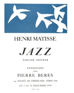 Jazz - Lithographie originale d'après Henri Matisse - 1982