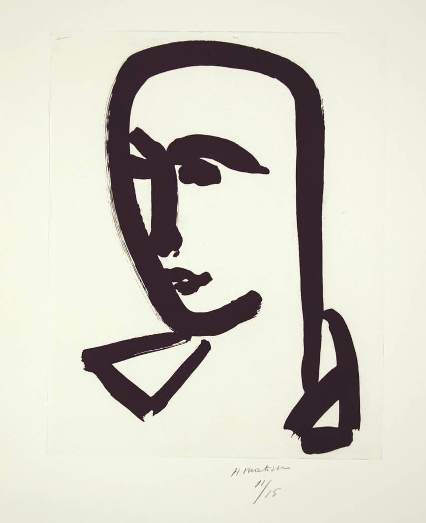 Henri Matisse Portrait Print - Jeune étudieant de trois-quarts