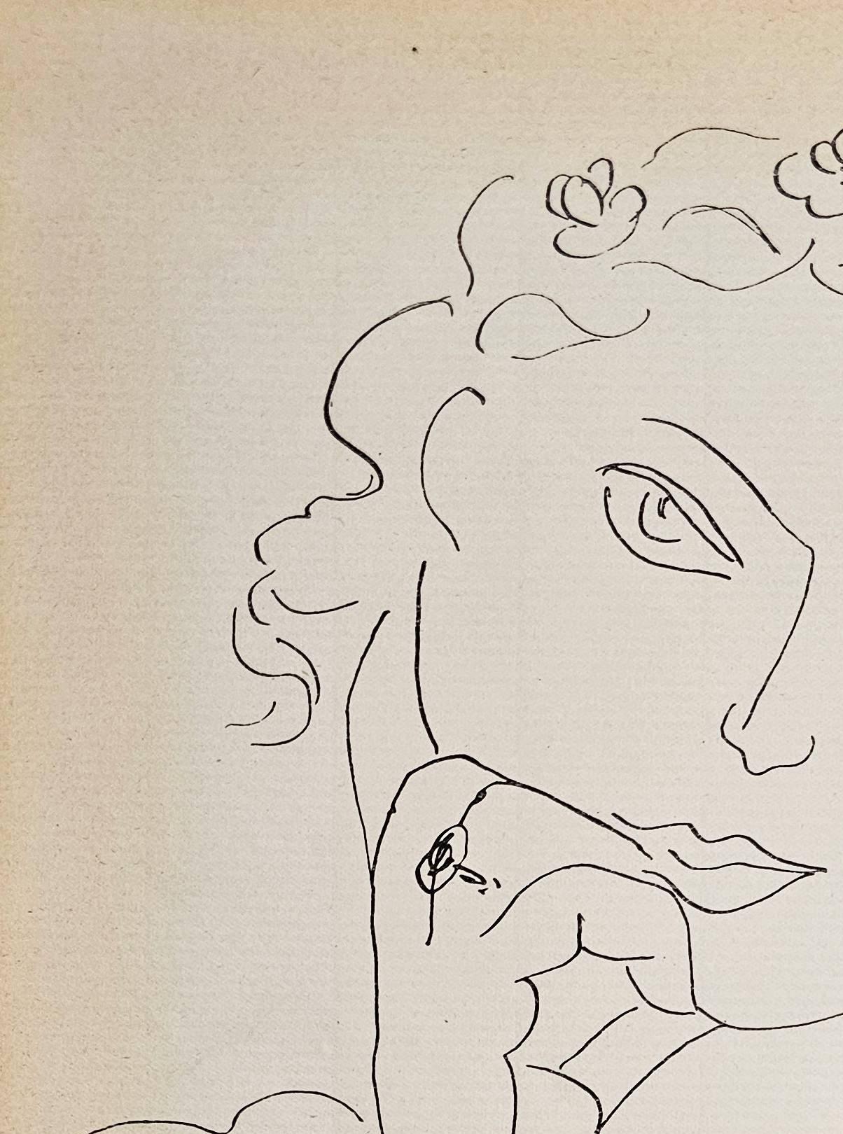 Giovane ragazza - Print di Henri Matisse