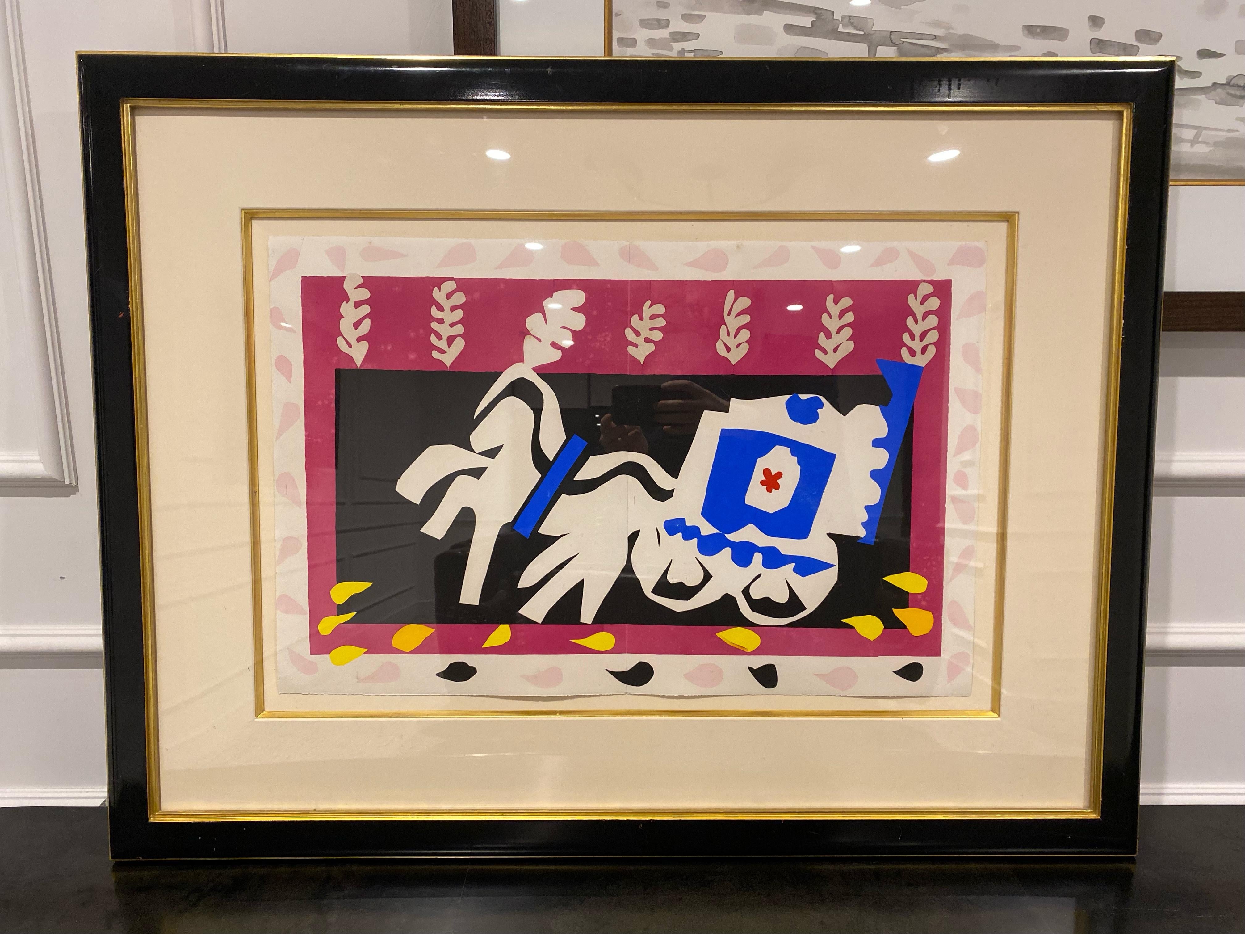 L' Enterrement de Pierrot, Plate X From Jazz - Modern Print by Henri Matisse