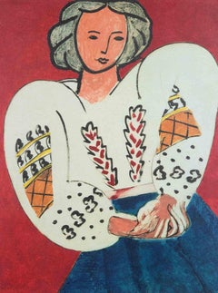 Vintage  La Blouse Roumaine - Photolithograph after Henri Matisse - 1993