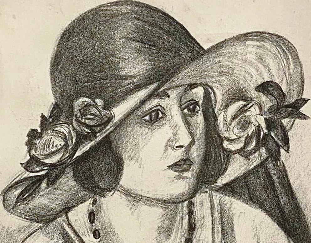 HENRI MATISSE (1869-1954)
“La Capeline de paille d’Italie”
Lithographs, 1923, 
45x40 cm, image; 57x46 cm, sheet size. 
Signature: Lower right signed by the artist in pencil 
