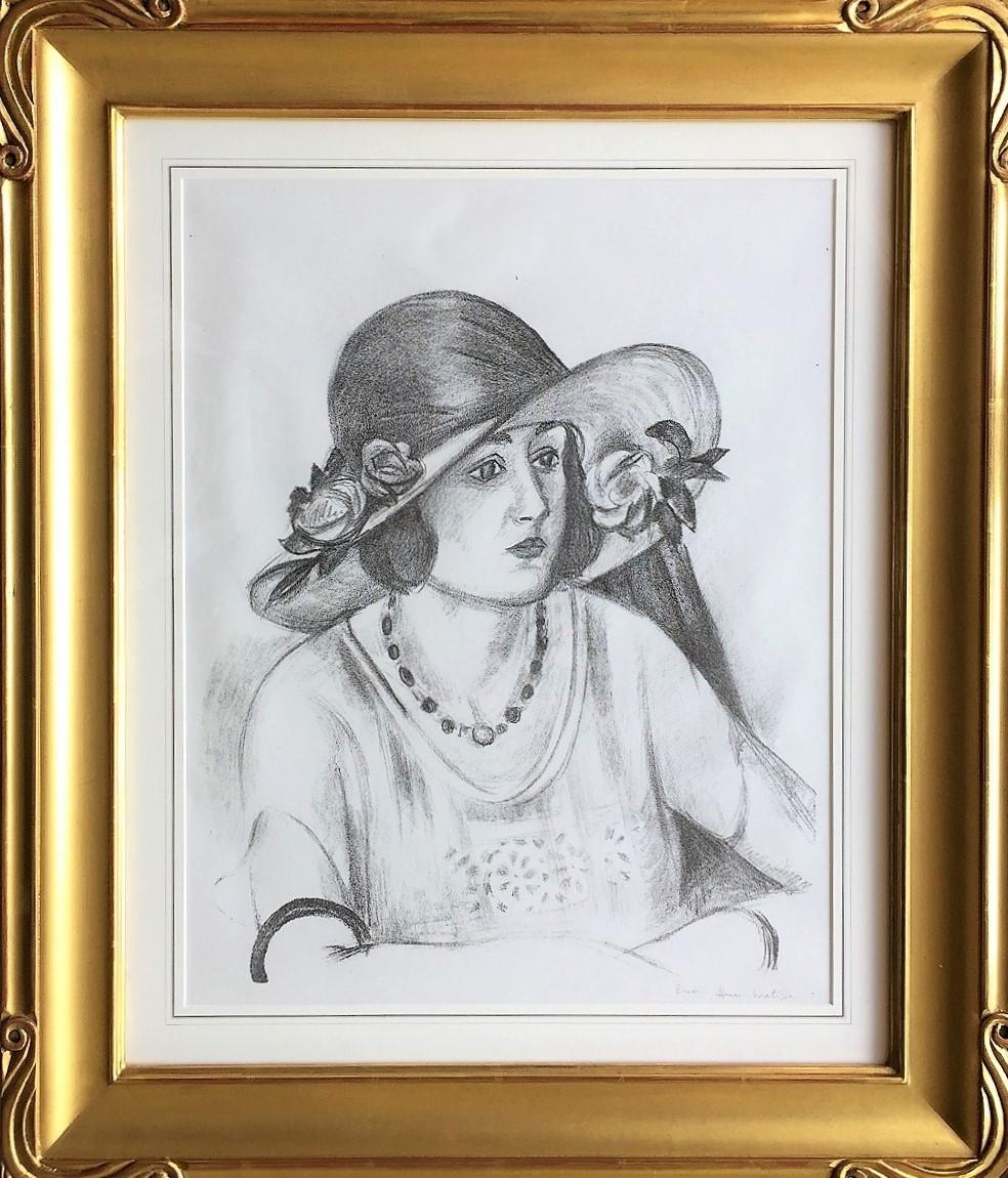 Figurative Print de Henri Matisse - La Capeline de Paille d'Italie (El Sombrero de Paja de Italia).
