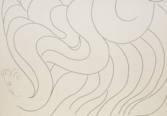 La Chevelure Plate 129 from Poesies, Modern Etching by Henri Matisse