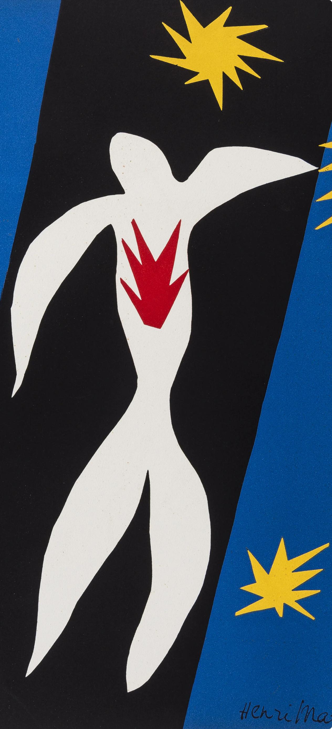 La Chute d'Icare (Duthuit 104), Verve: Revue Artistique et Littéraire - Fauvist Print by Henri Matisse