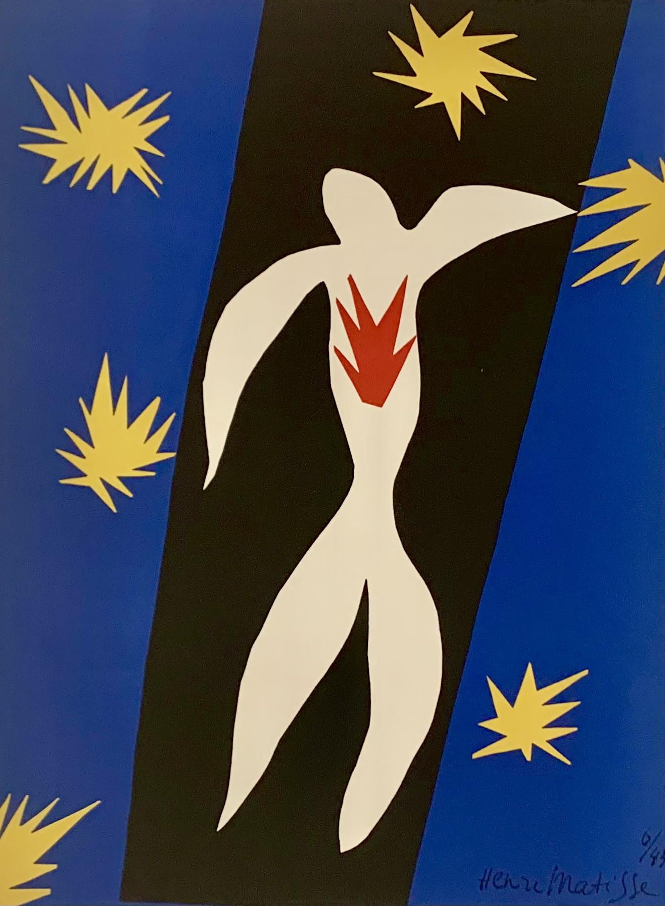 La Chute d'Icare (Der Herbst des Icarus) – Print von Henri Matisse