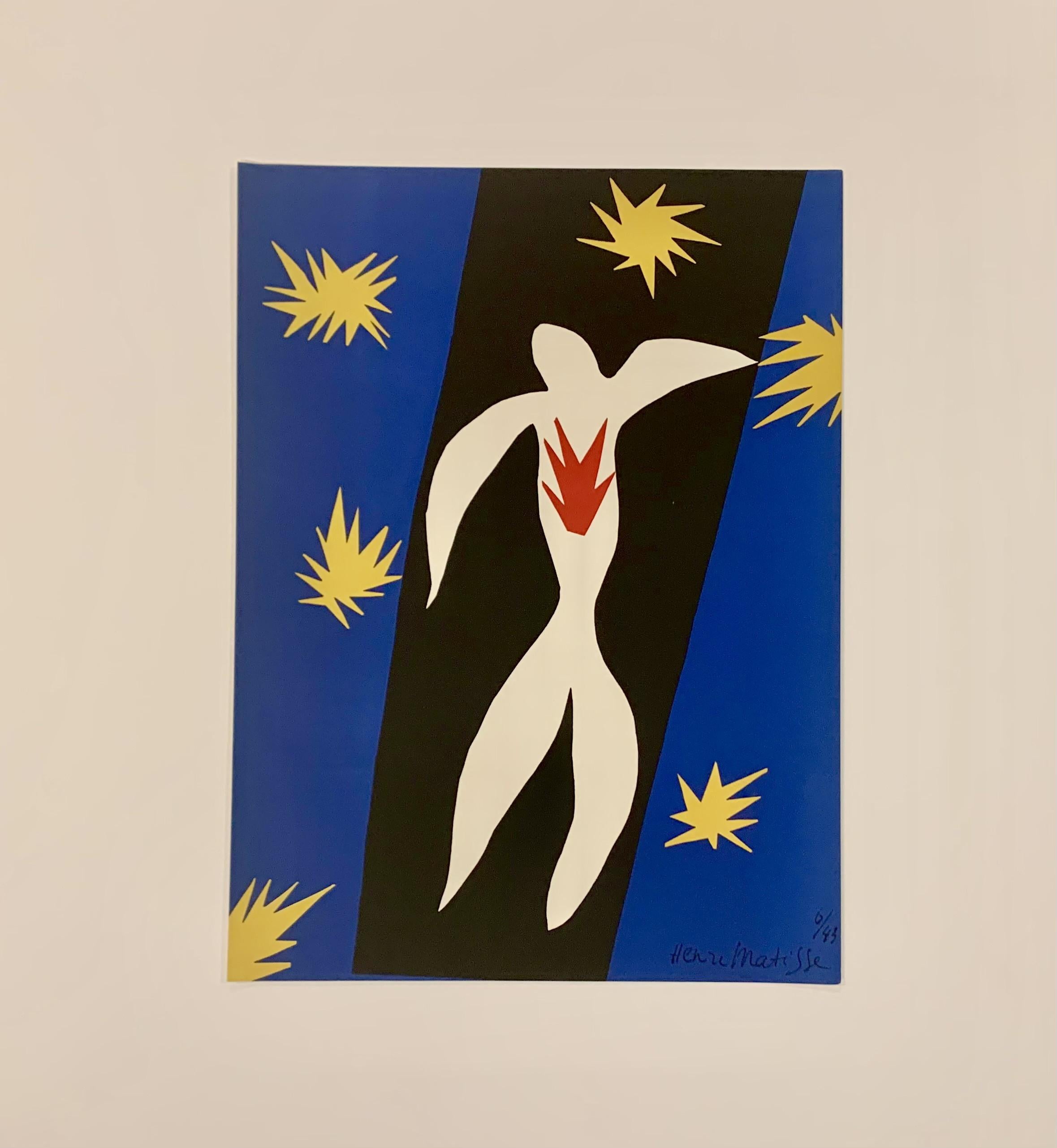 La Chute d'Icare (Der Herbst des Icarus) (Fauvismus), Print, von Henri Matisse