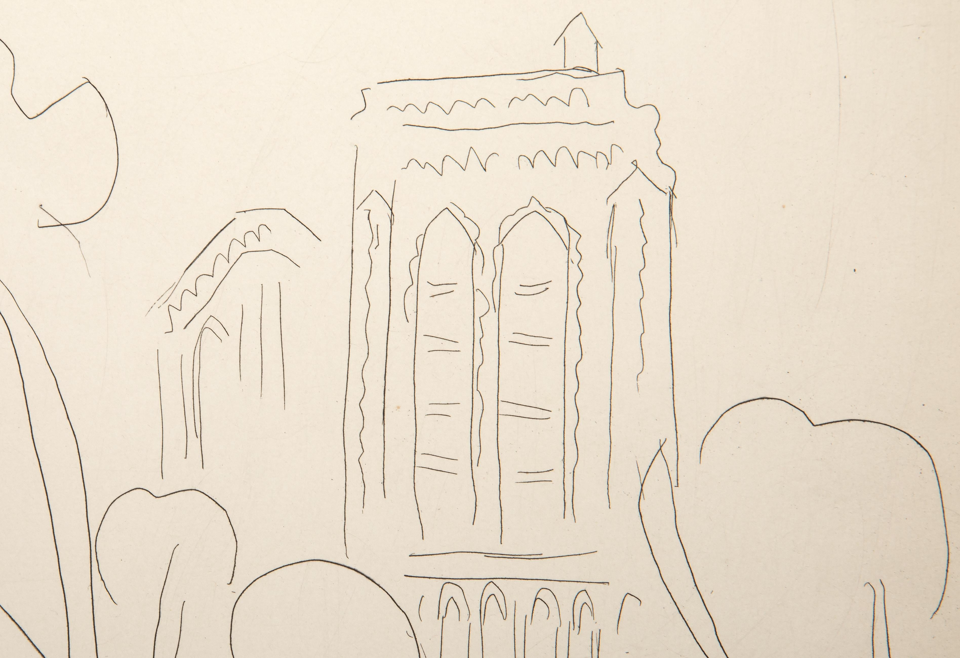 La Cite Notre Dame, Modern Etching by Henri Matisse For Sale 2