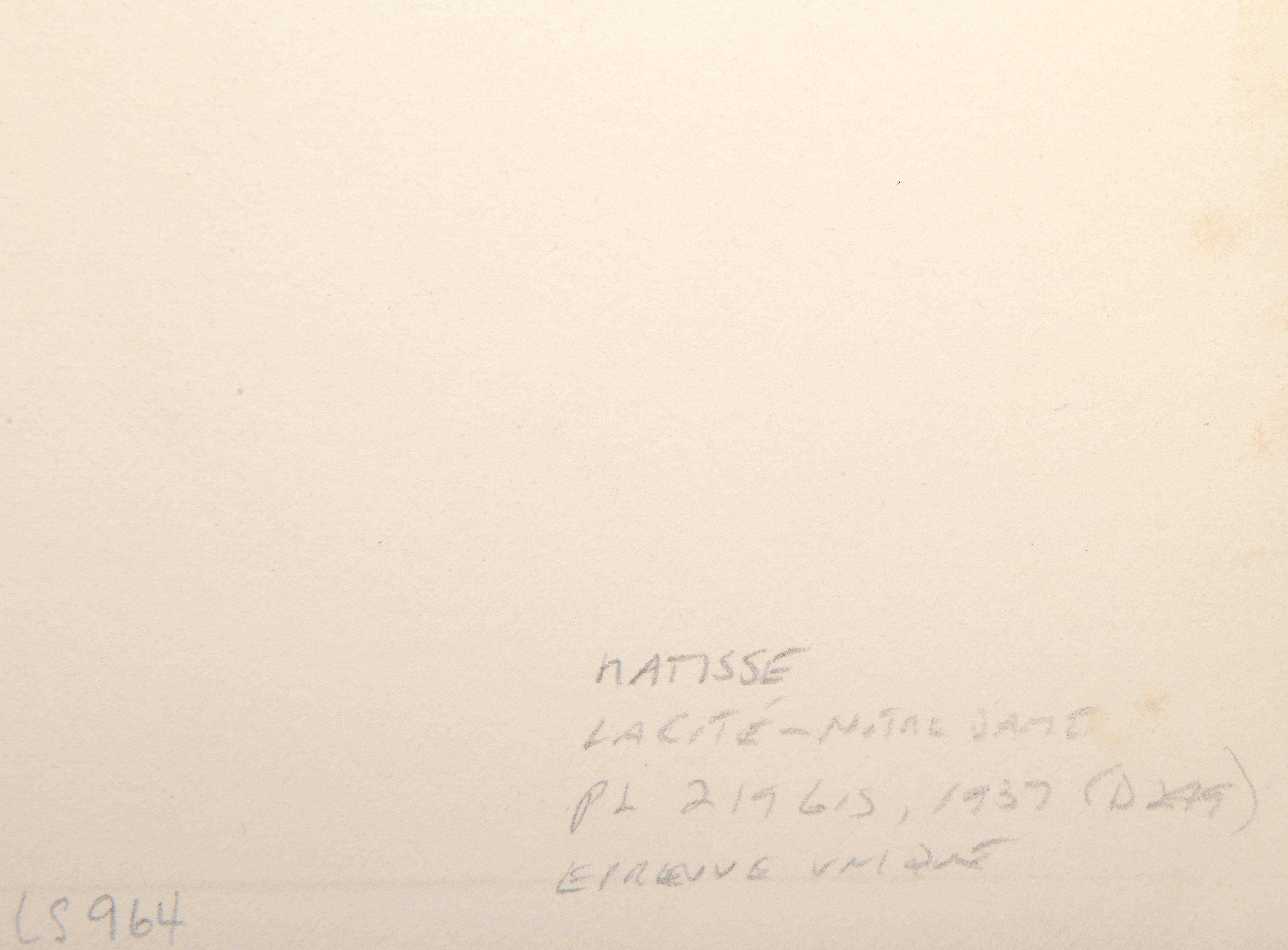 La Cite Notre Dame, Modern Etching by Henri Matisse For Sale 3