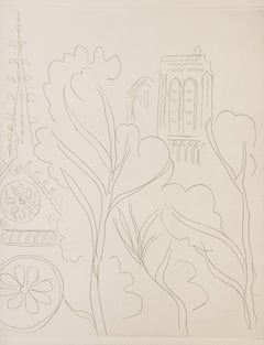 La Cite Notre Dame, gravure moderne d'Henri Matisse