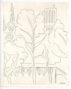 "La Cité - Notre Dame" aguafuerte original