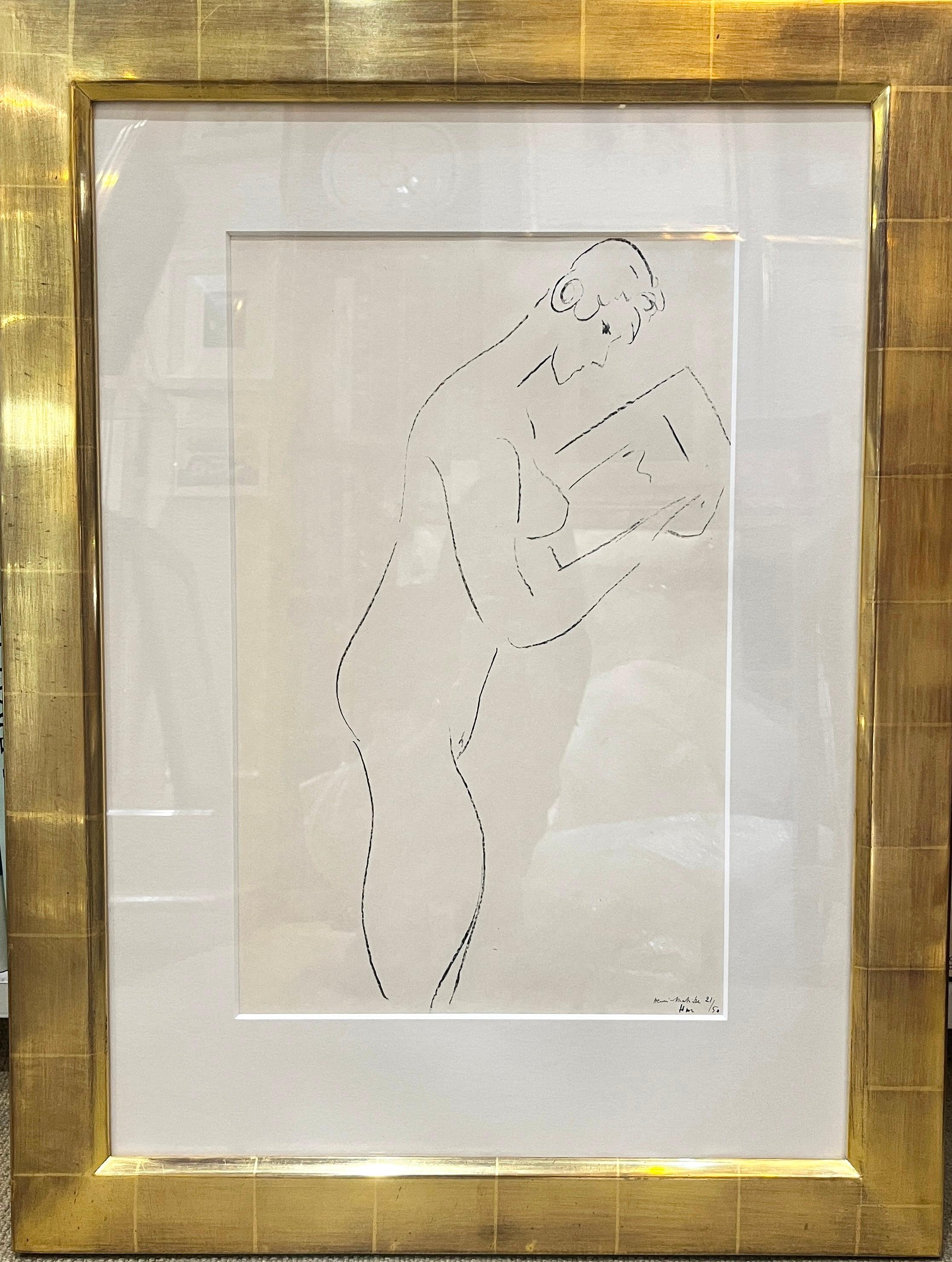 La Lecture, nu de profil - Print by Henri Matisse
