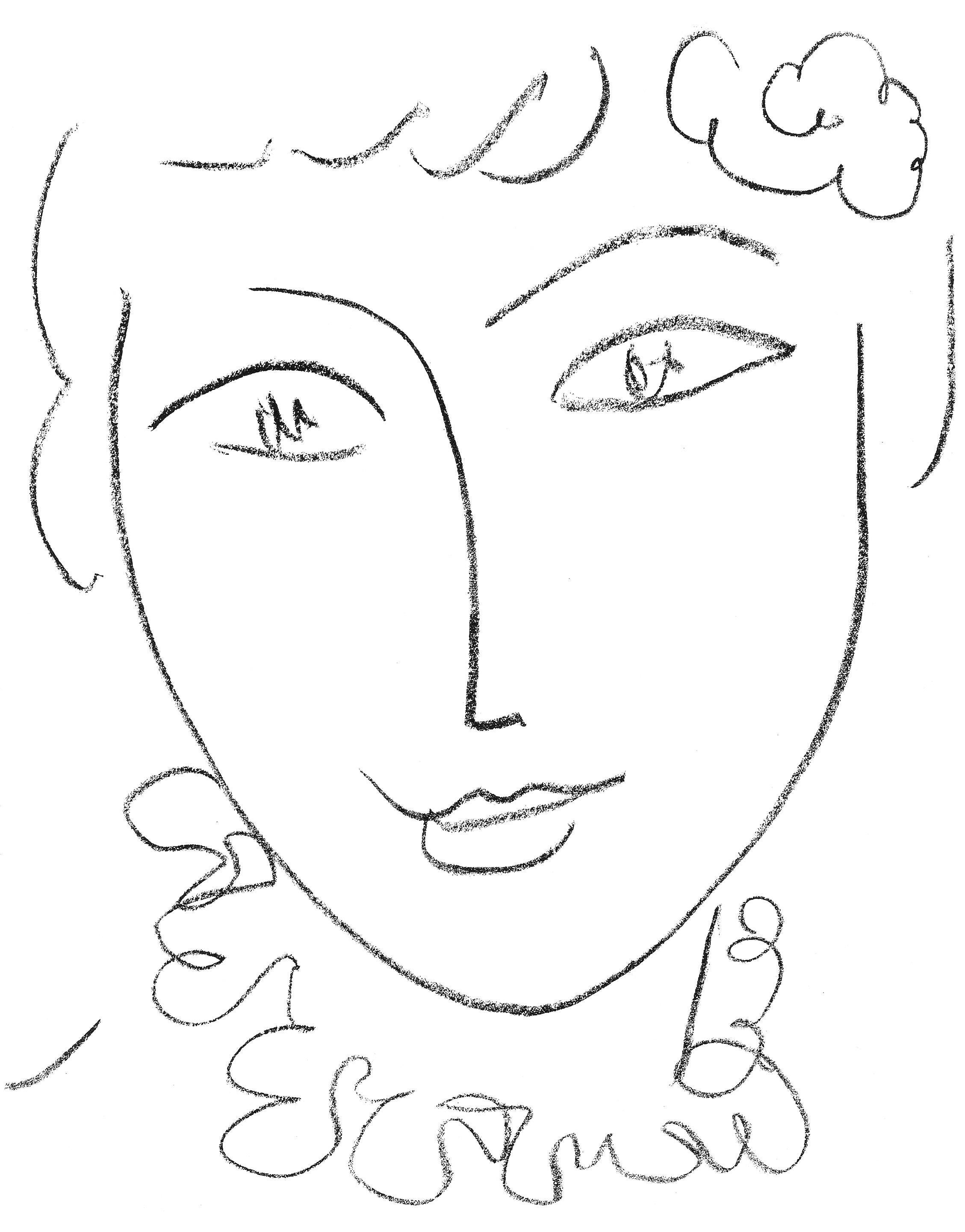 Lithograph on vélin d’Arches paper. Paper Size: 12 x 9.25 inches. Inscription: Unsigned and unnumbered, as issued. Catalogue raisonné references: Matisse, Henri, et al. Henri Matisse: Catalogue Raisonné de L’oeuvre Gravé Établi Avec La Collaboration