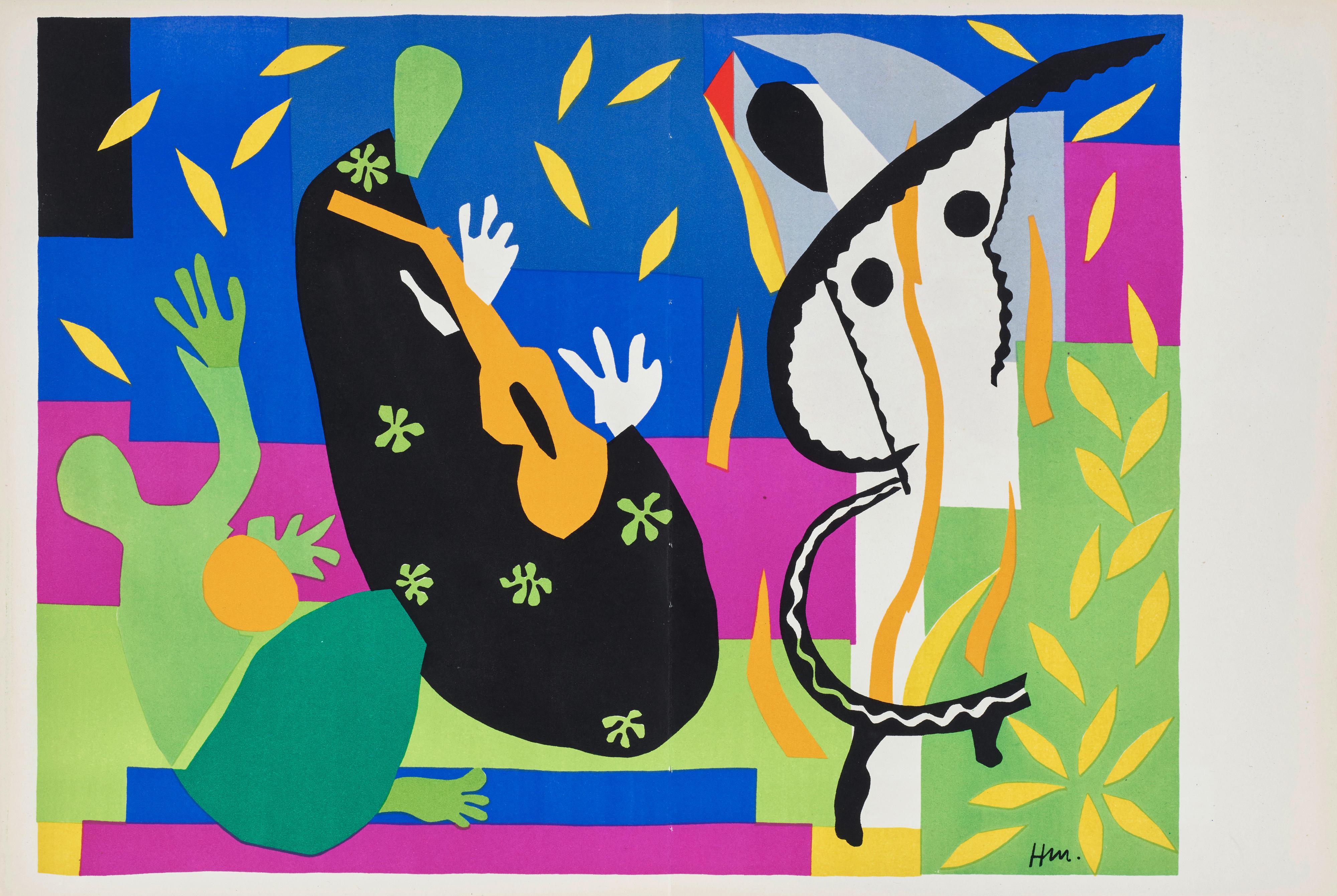 Lithograph on vélin des Papeteries du Marais paper. Paper Size: 14 x 20.50 inches, with centerfold, as issued. Inscription: Signed in the plate and unnumbered, as issued. Catalogue raisonné reference: Matisse, Henri, et al. Henri Matisse: Catalogue