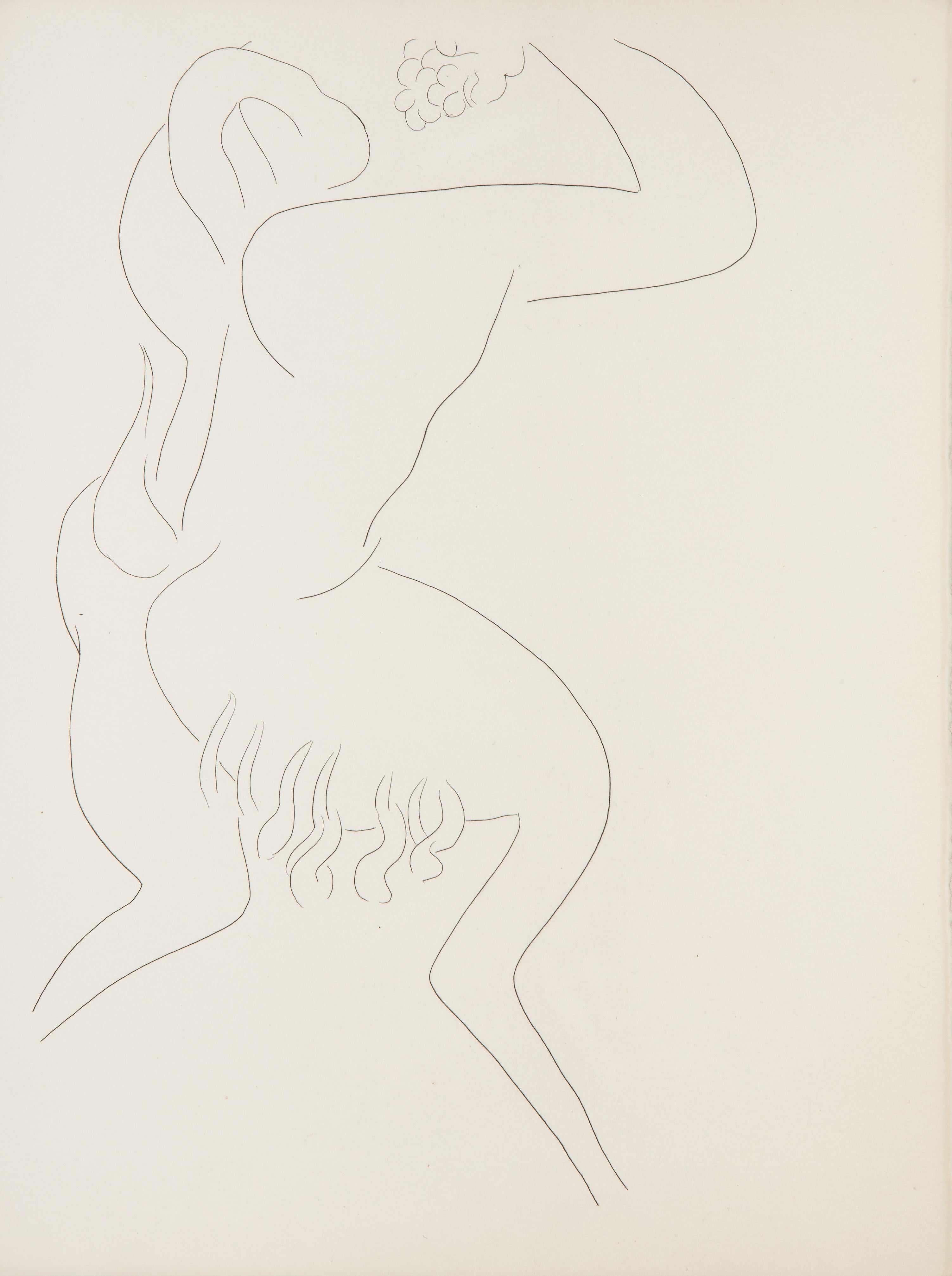 Henri Matisse, French (1869 - 1954) - L’Apres-Midi D’un Faune From Poesies de Mallarme. Year: 1932, Medium: Etching on Arches, Size: 13.75 x 9.75 in. (34.93 x 24.77 cm), Printer: Roger Lacouriere, Paris, Publisher: Albert Skira & Cie. Editeur,