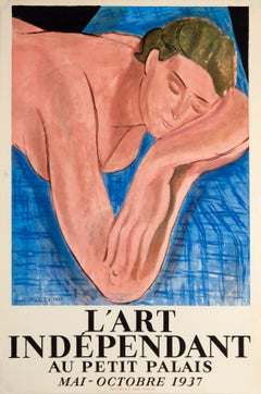 L'art Independant au Petit Palais von Henri Matisse – modernes lithografisches Plakat