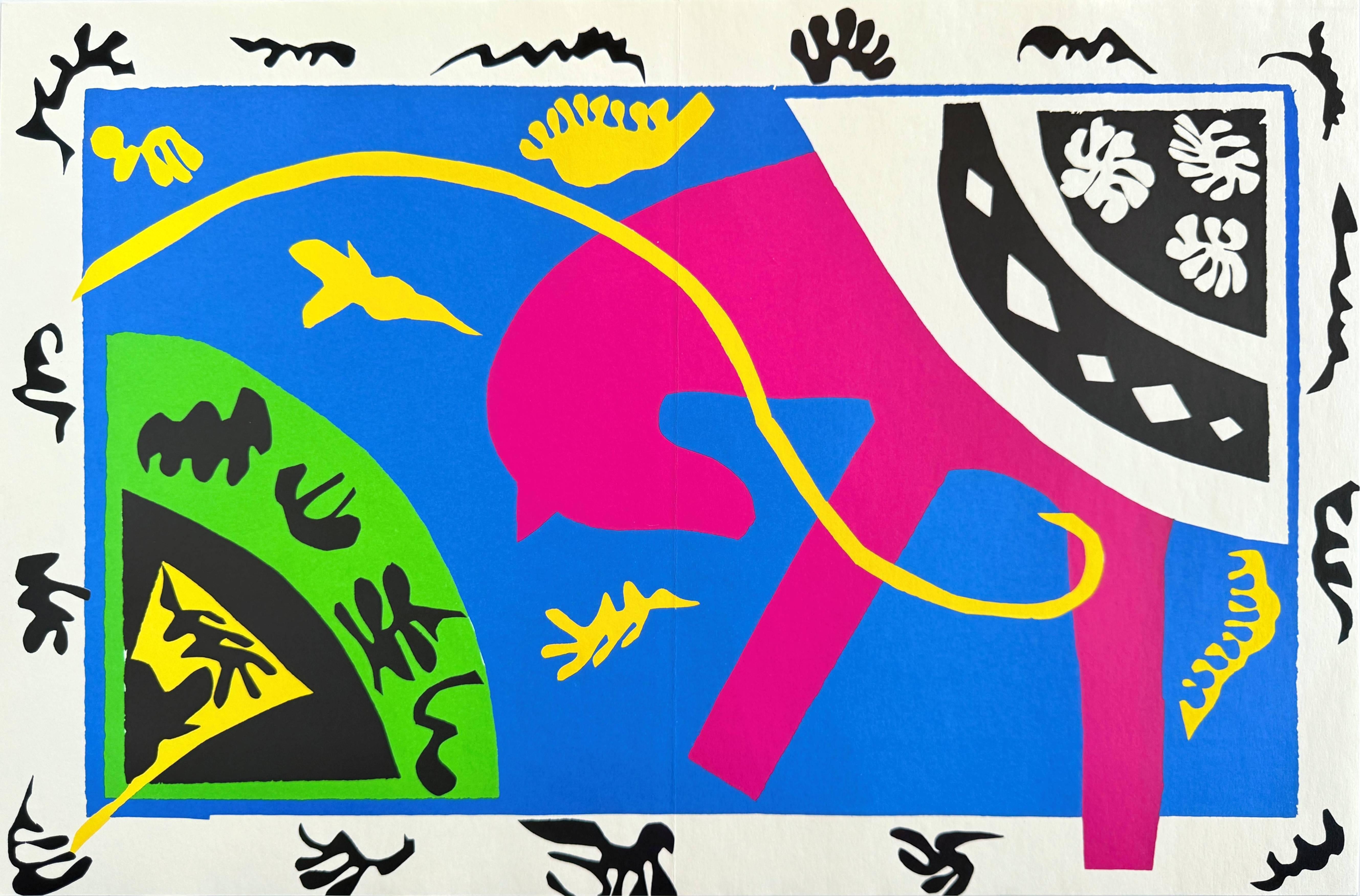 Henri Matisse (1869-1954) - Le cheval, l'écuyère et le clown (The Horse, the Equestrienne, and the Clown)

Lithograph from 1983.

Dimensions of sheet: 61 x 39 cm

Dimensions in frame: 73 x 53 cm

Publisher: George Brazilier, New York.

Printer:
