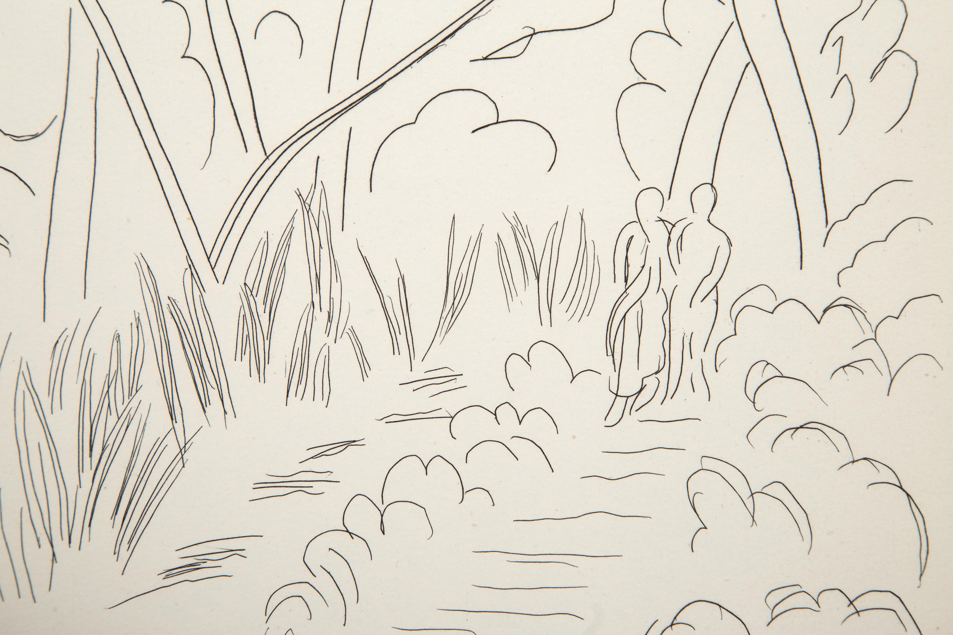 Le Petit Chemin, Etching by Henri Matisse 2
