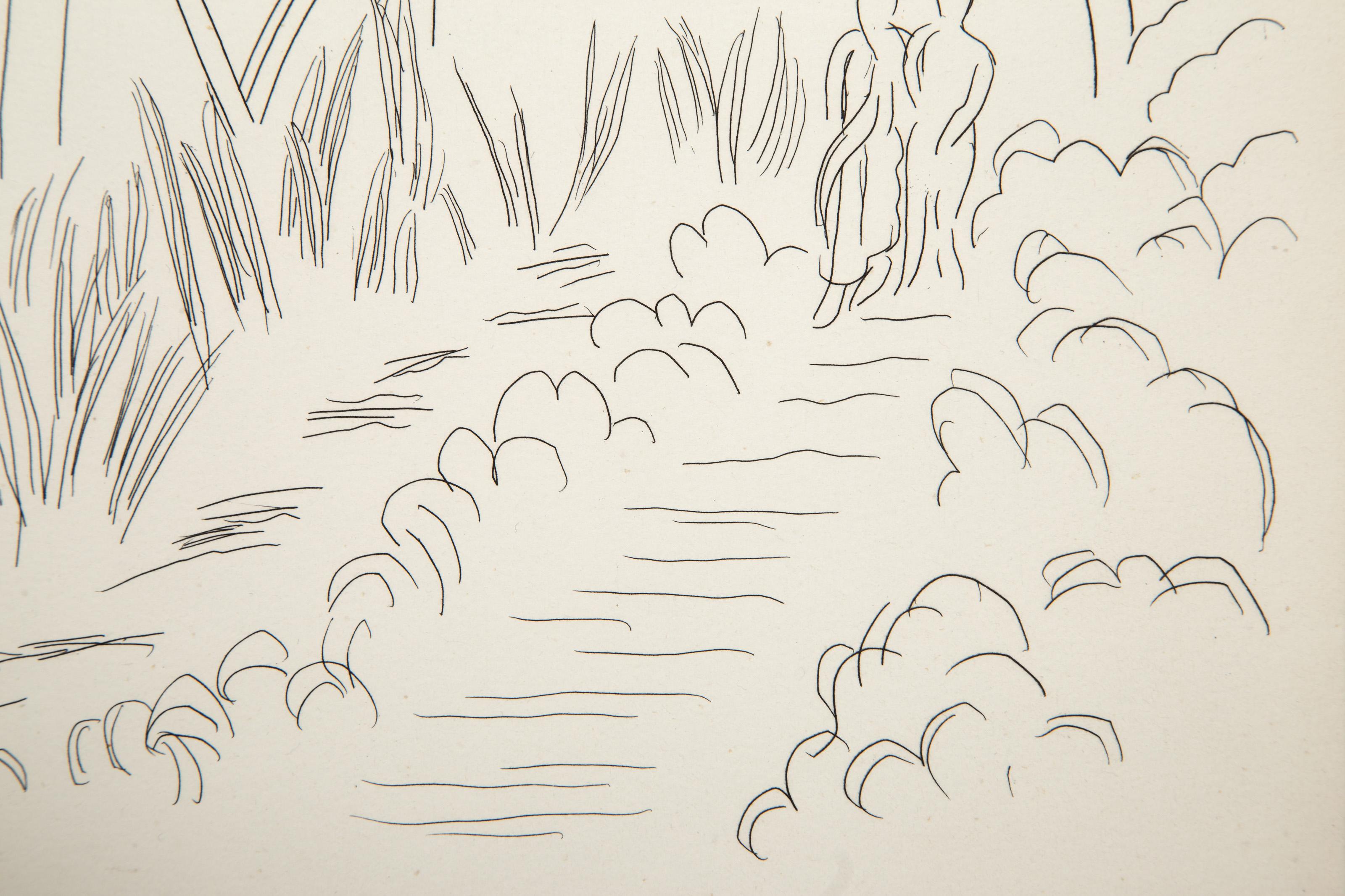 Le Petit Chemin, Etching by Henri Matisse 3