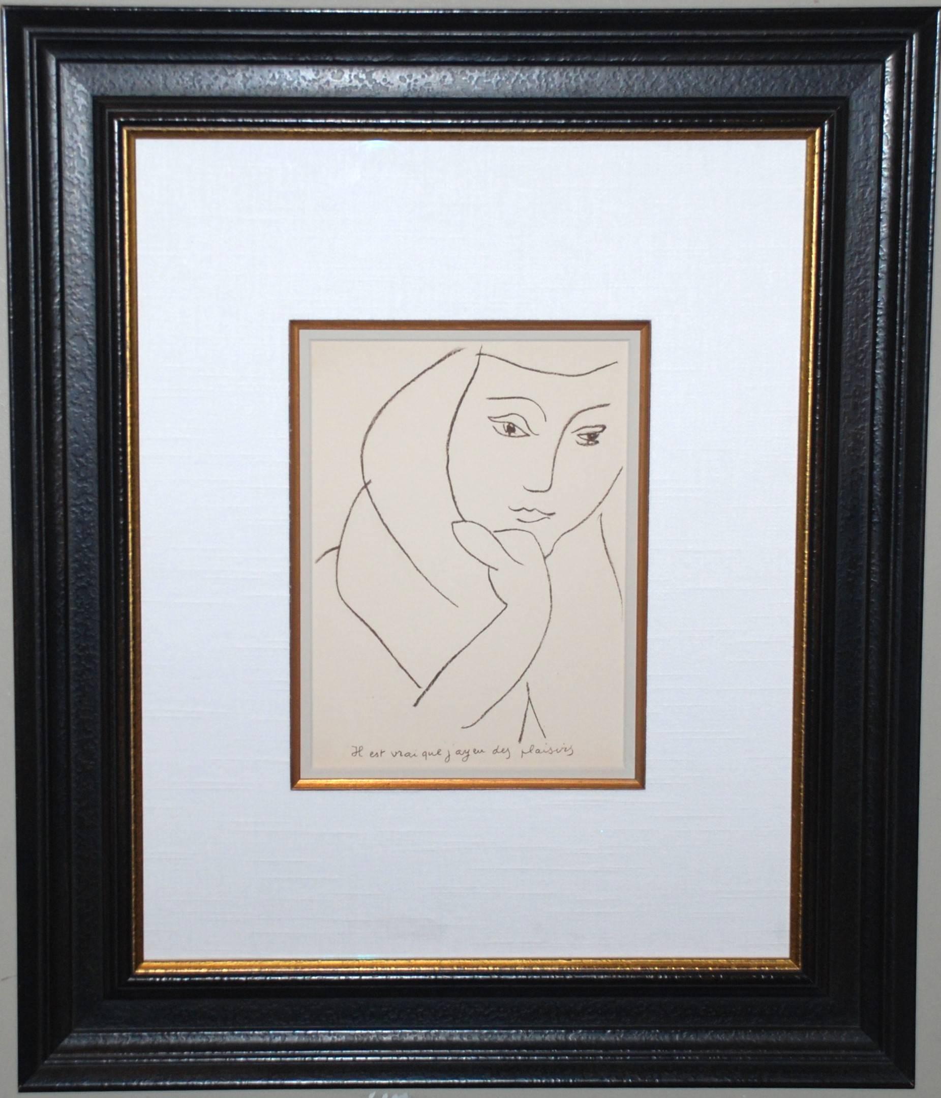 Henri Matisse Portrait Print - Les Lettres Portugaises