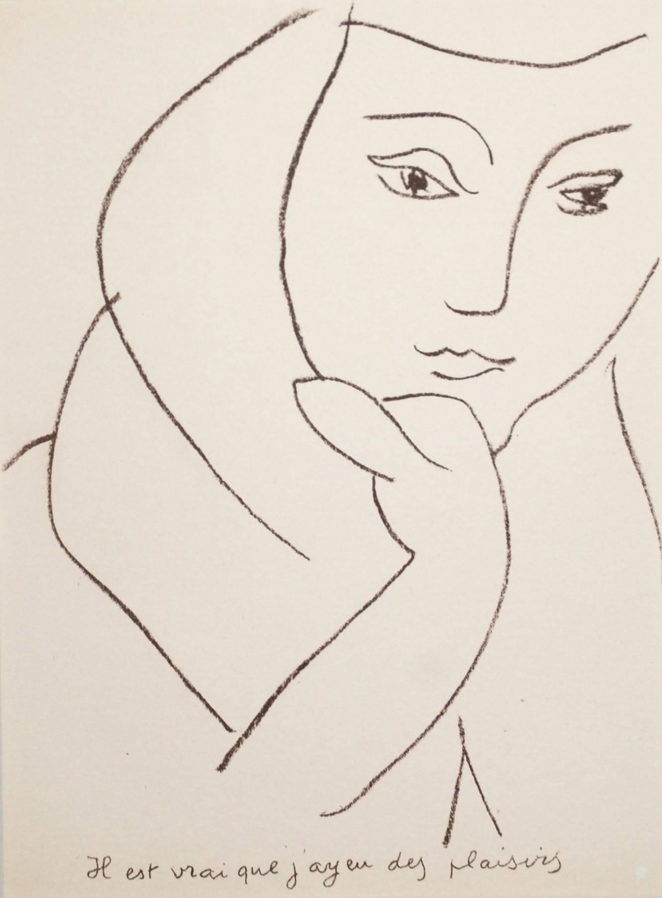 Les Lettres Portugaises - Print by Henri Matisse