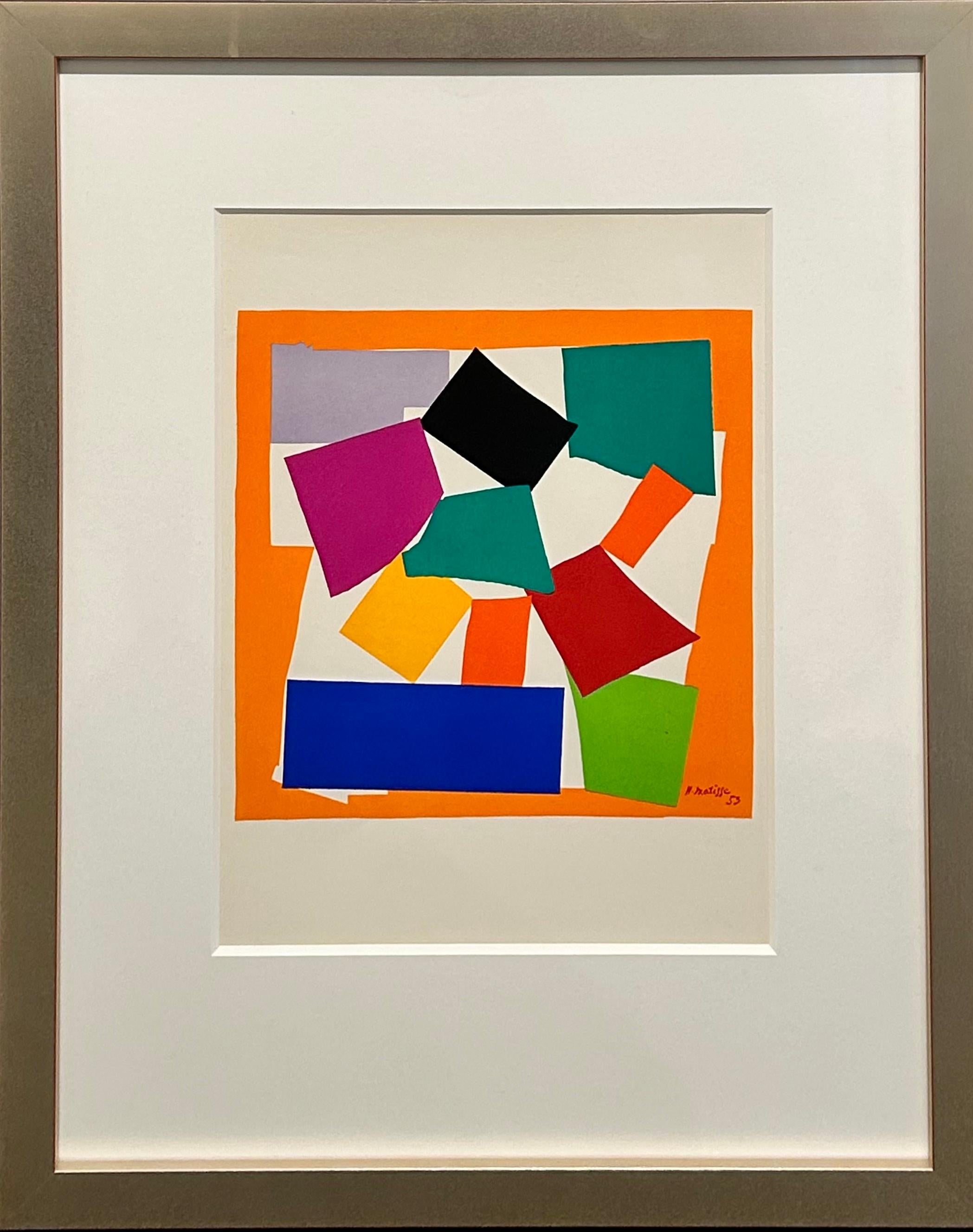 Henri Matisse Abstract Print - 'L'Escargot' Modern Art Colour Lithograph on Wove Paper