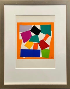 L'Escargot' Litografia a colori d'arte moderna su carta vergata