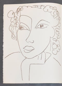 Henri Matisse Portrait Lithograph, 1972, Lied Dement, from Poesies Antillaises