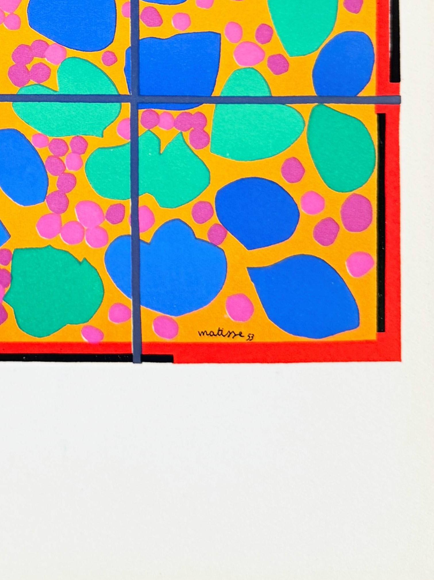 Henri Matisse (1869-1954) - Lierre en Fleur

Litografia del 1958.

Dimensioni dell'opera: 35,5 x 26,4 cm.

Piatto firmato.

Editore: Tériade, Parigi.

Prima edizione originale.

L'opera è in condizioni eccellenti.