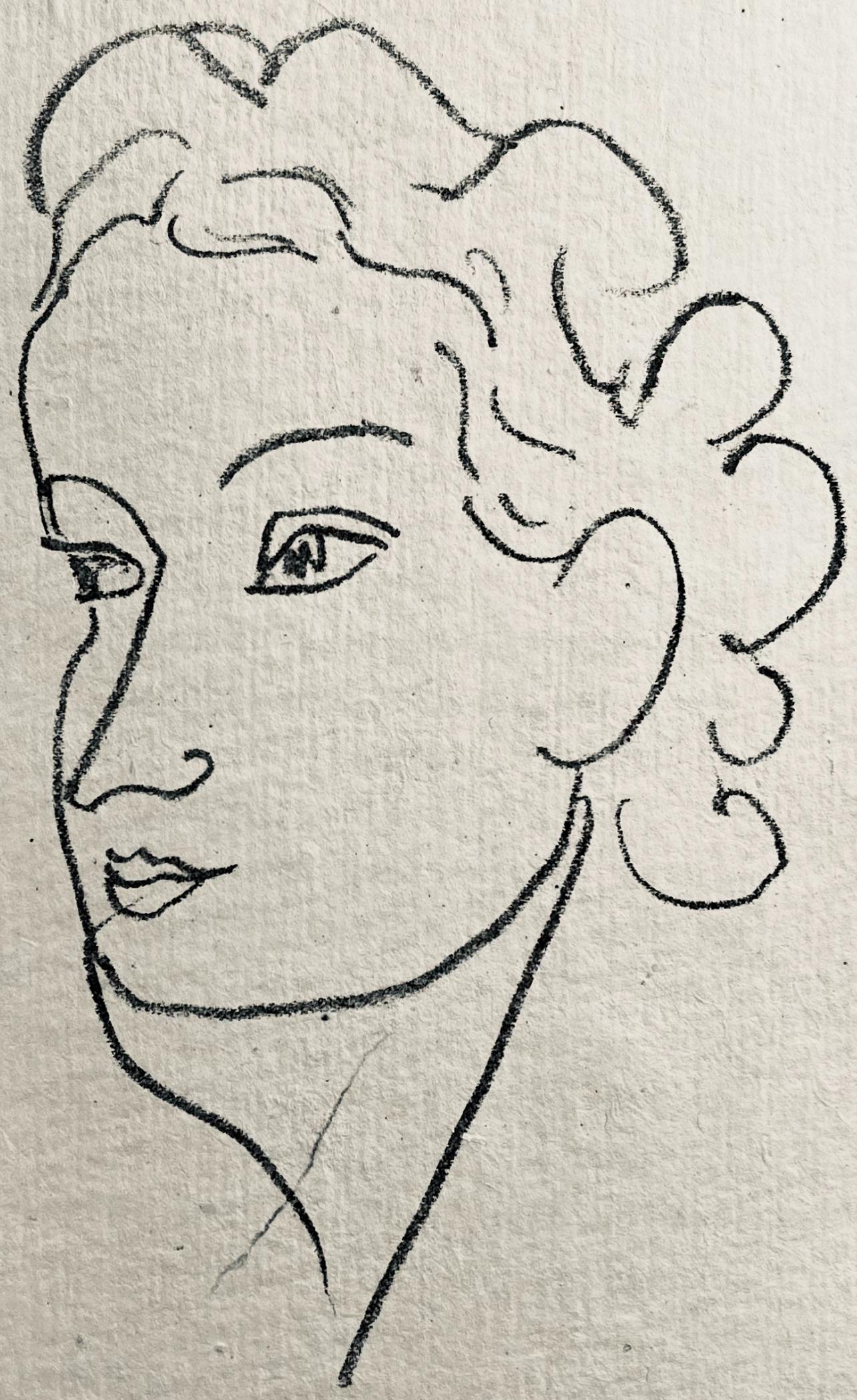 Lithograph on vélin a la forme des papeteries d'Arches paper. Unsigned and unnumbered, as issued. Good condition. Notes: From the volume, Repli, Gravures de Henri Matisse, 1947. Published by Éditions du Bélier, Paris; printed by Mourlot Frères,