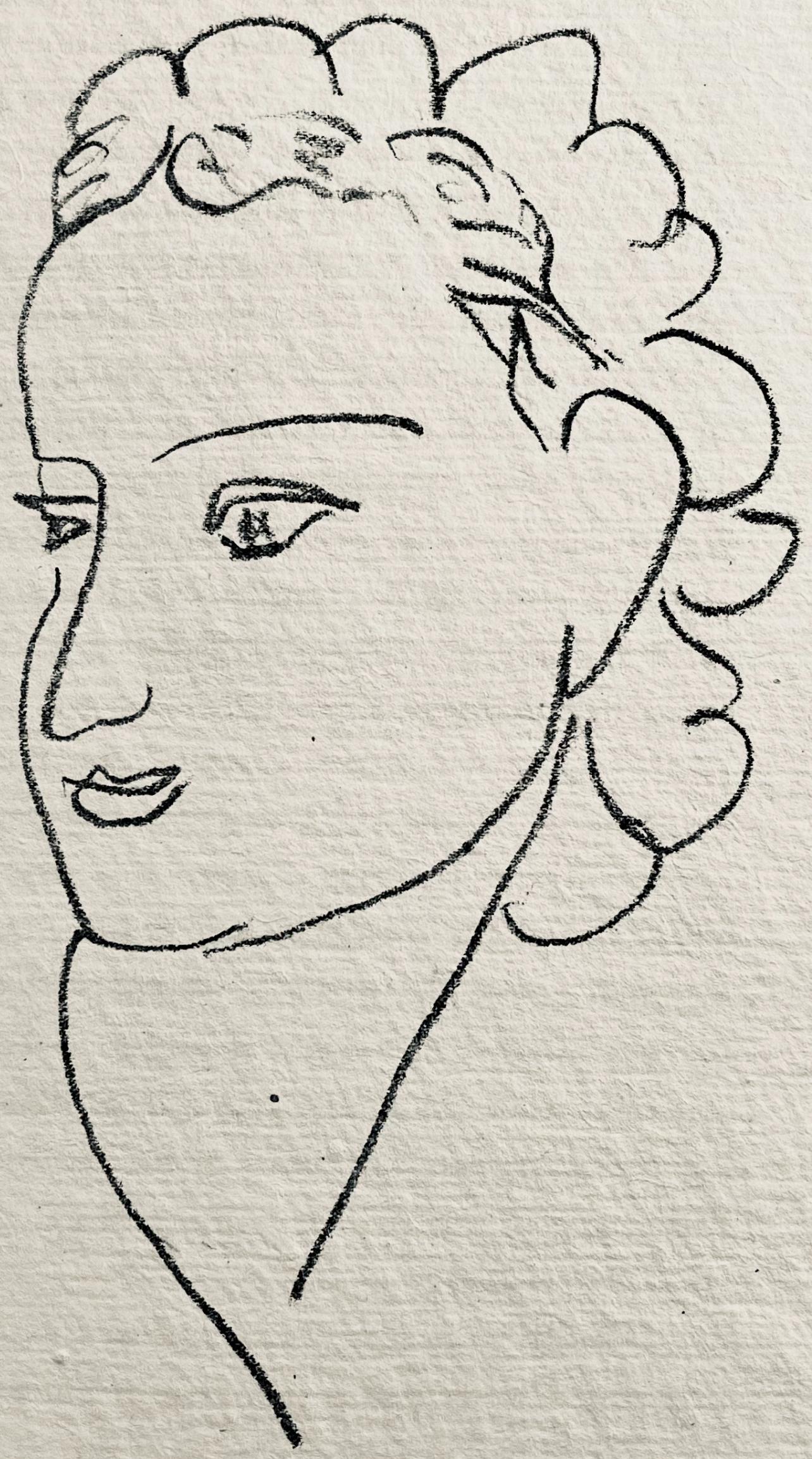 Lithograph on vélin a la forme des papeteries d'Arches paper. Unsigned and unnumbered, as issued. Good condition. Notes: From the volume, Repli, Gravures de Henri Matisse, 1947. Published by Éditions du Bélier, Paris; printed by Mourlot Frères,