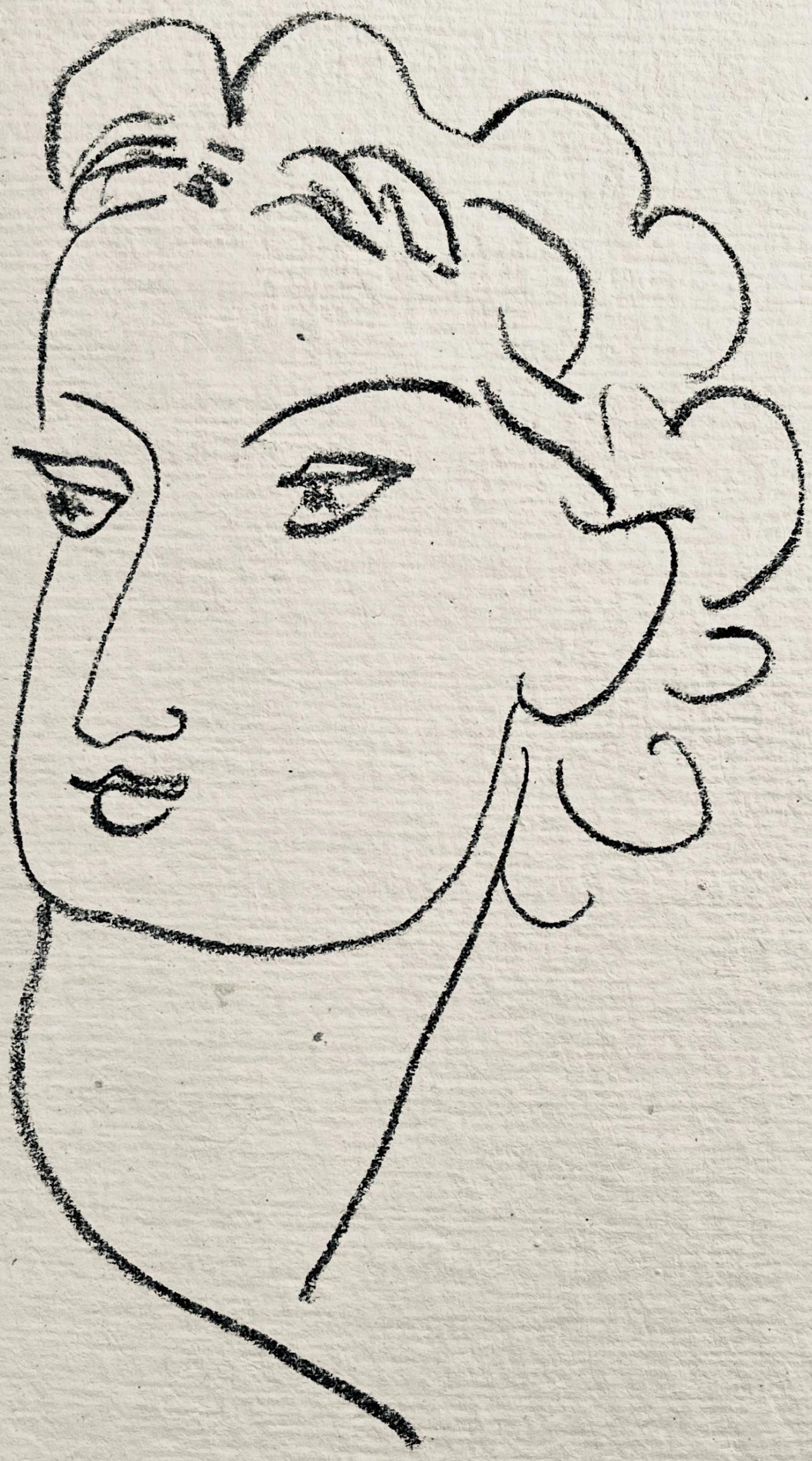Lithograph on vélin a la forme des papeteries d'Arches paper. Unsigned and unnumbered, as issued. Good condition. Notes: From the volume, Repli, Gravures de Henri Matisse, 1947. Published by Éditions du Bélier, Paris; printed by Mourlot Frères,