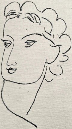Vintage Lithographie VI (Duthuit 20), Repli, Gravures de Henri Matisse