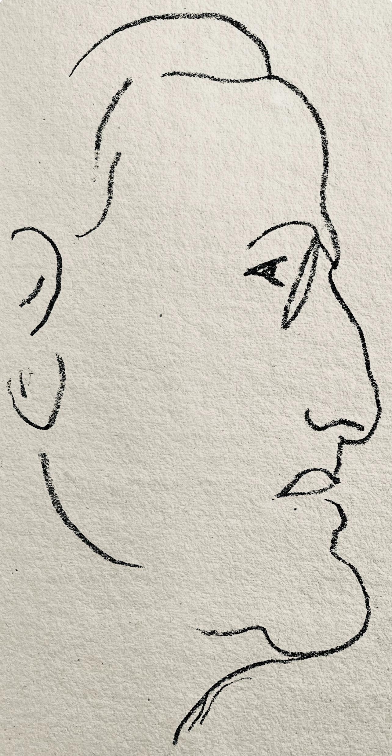 Litografía sobre vélin a la forme des papeteries d'Arches paper. Sin firmar y sin numerar, tal como se publicó. Buen estado. Notas: Del volumen Repli, Gravures de Henri Matisse, 1947. Publicado por Éditions du Bélier, París; impreso por Mourlot