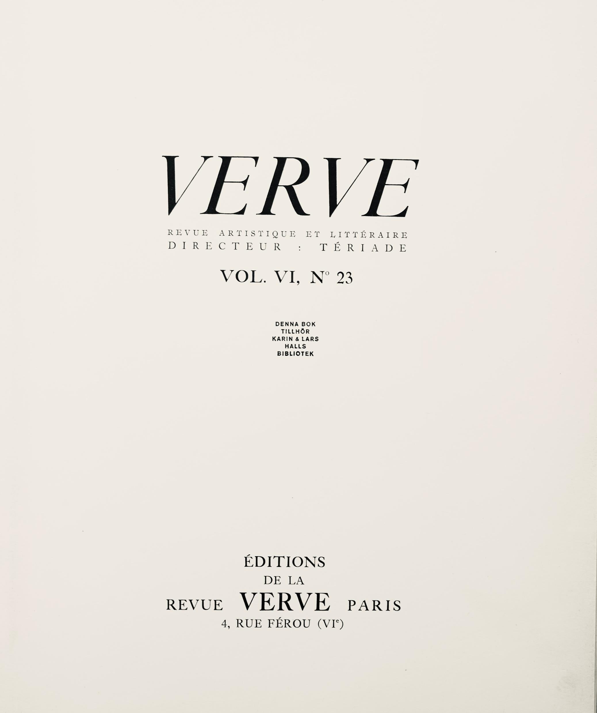 Livre du cœur d'amour épris, Verve: Revue Artistique et Littéraire For Sale 1