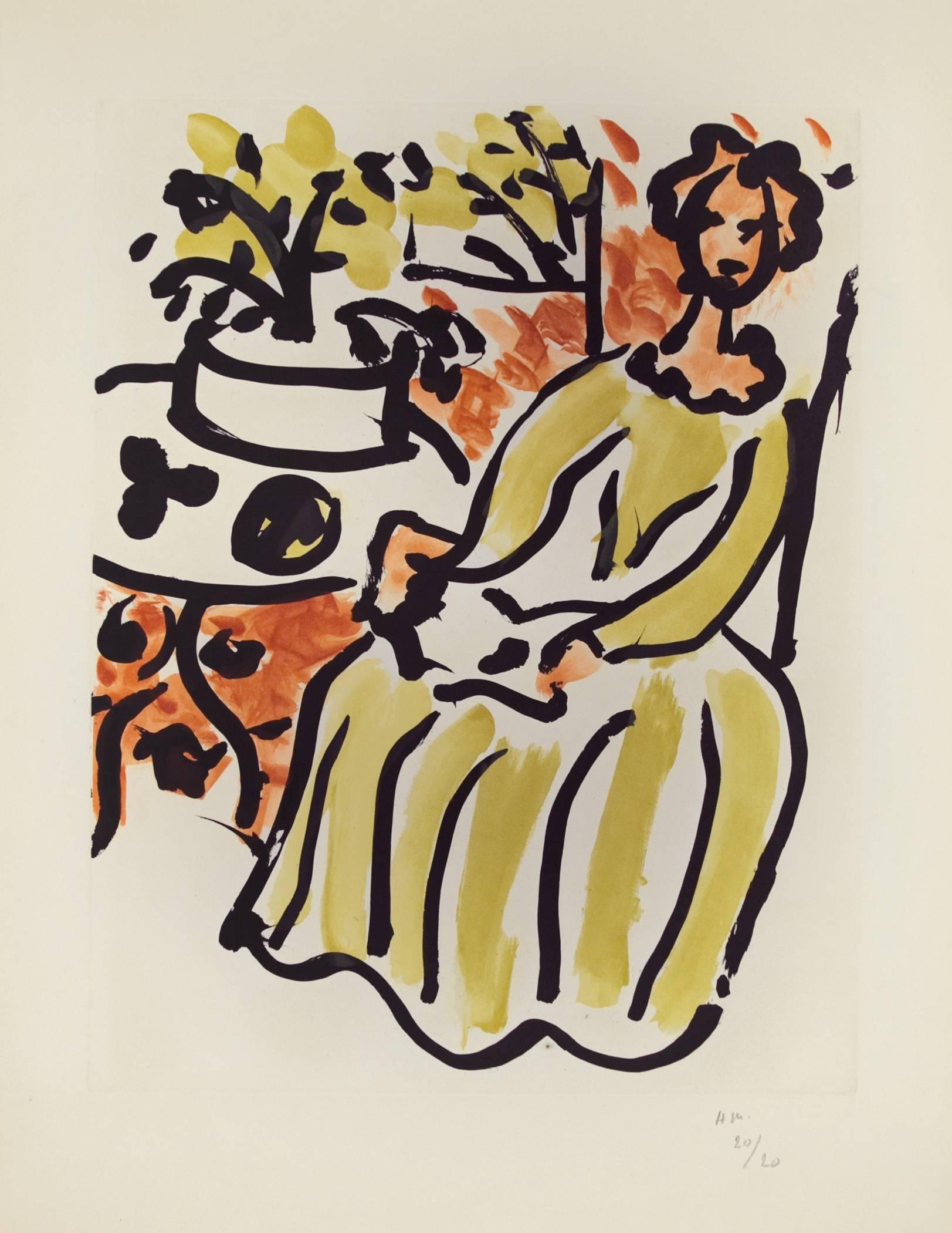 Henri Matisse - Marie-Jos en robe jaune sur 1stDibs