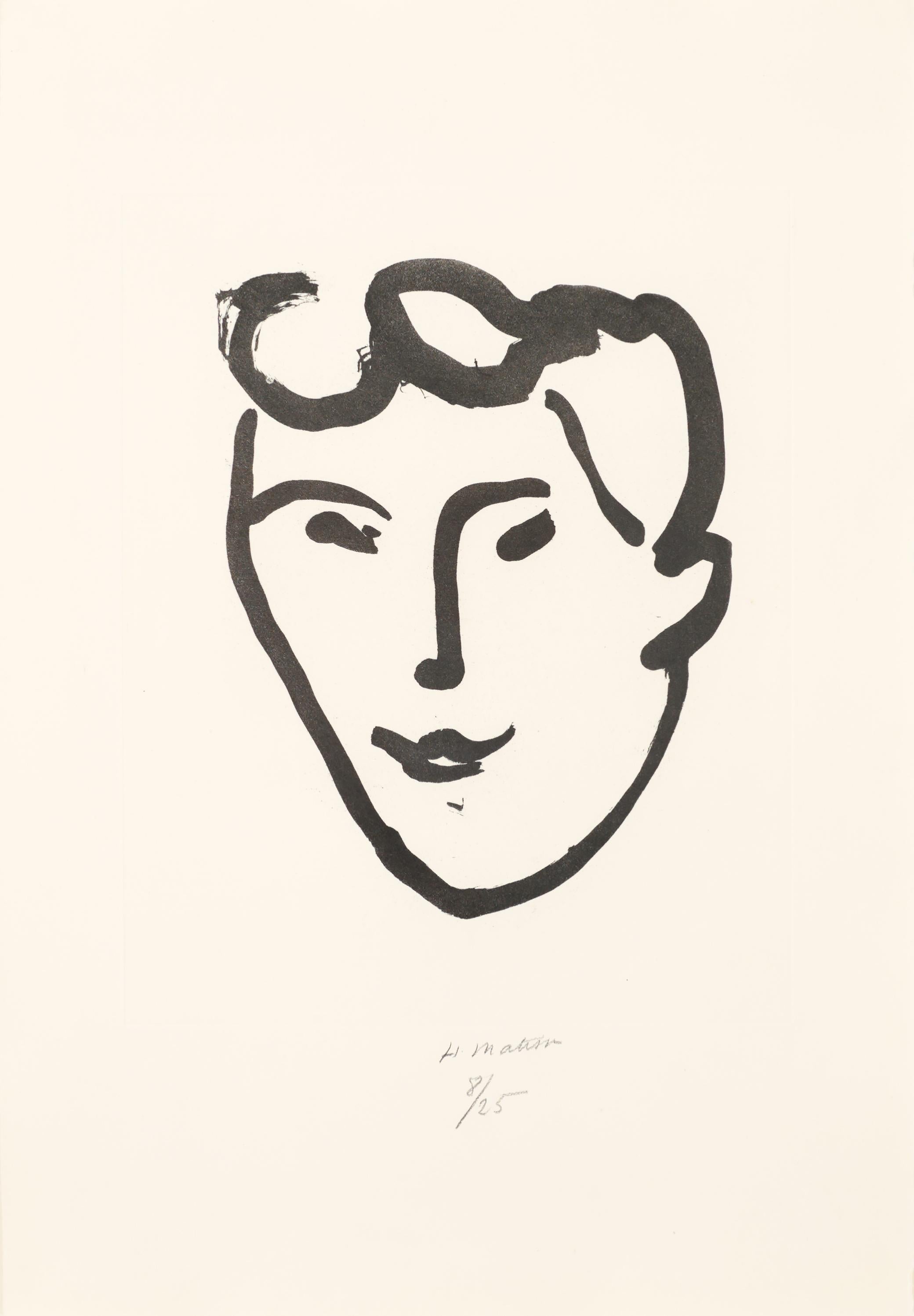 Henri Matisse Print - Masque aux rouleaux