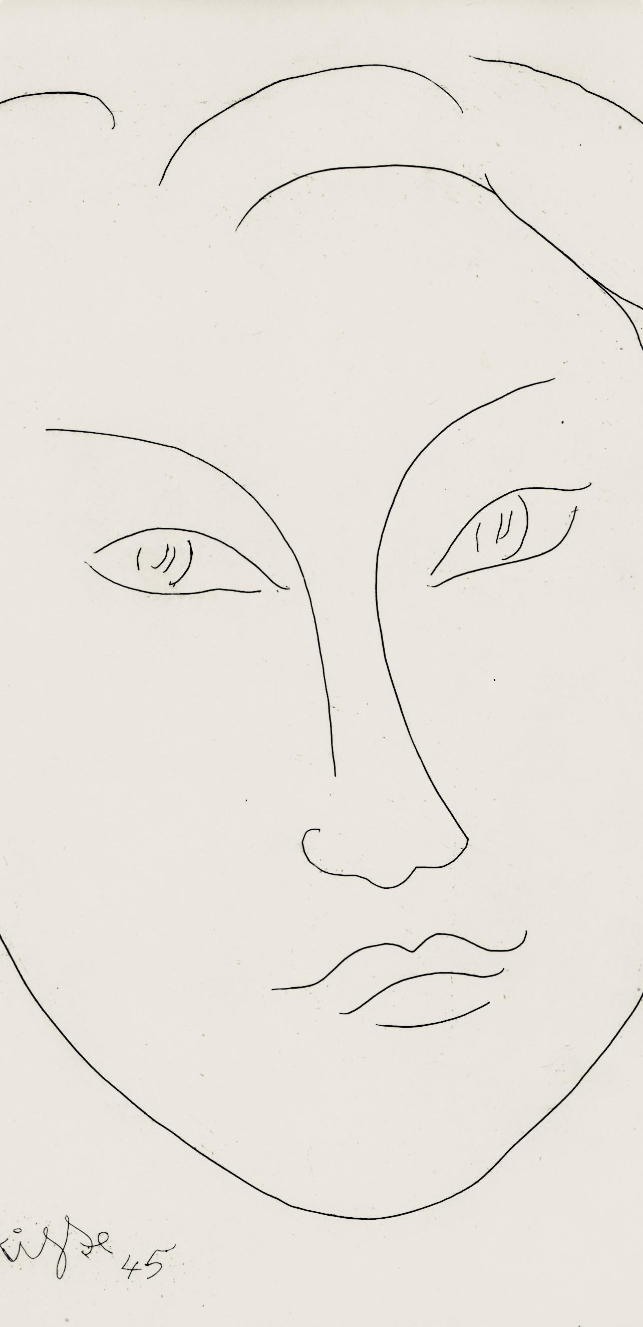 Masque de jeune garçon (Duthuit N° 268), Alternance, Henri Matisse For Sale 1